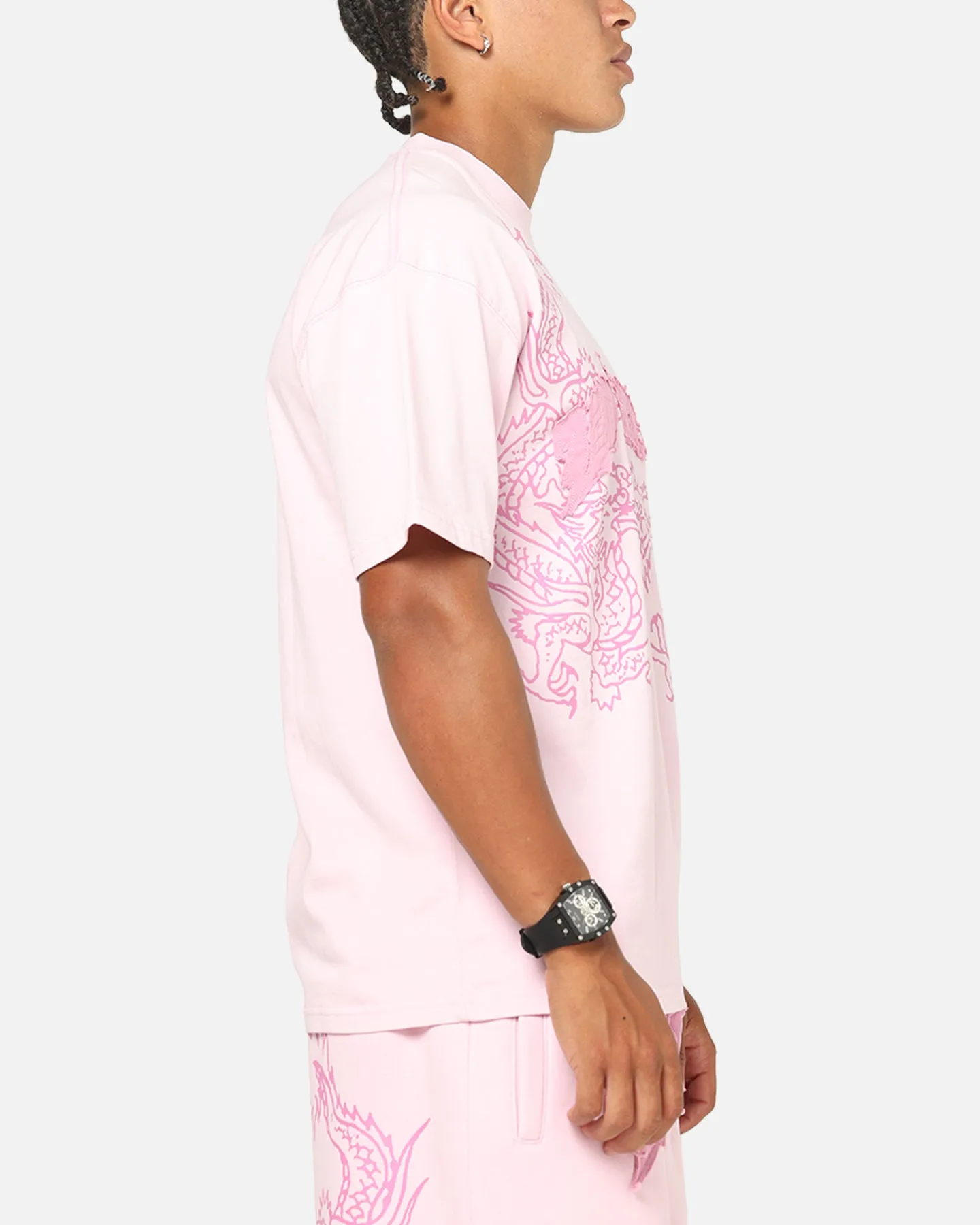 Ed Hardy Double Dragon Applique T-Shirt Pink sold by Culture Kings product image thumbnail 4