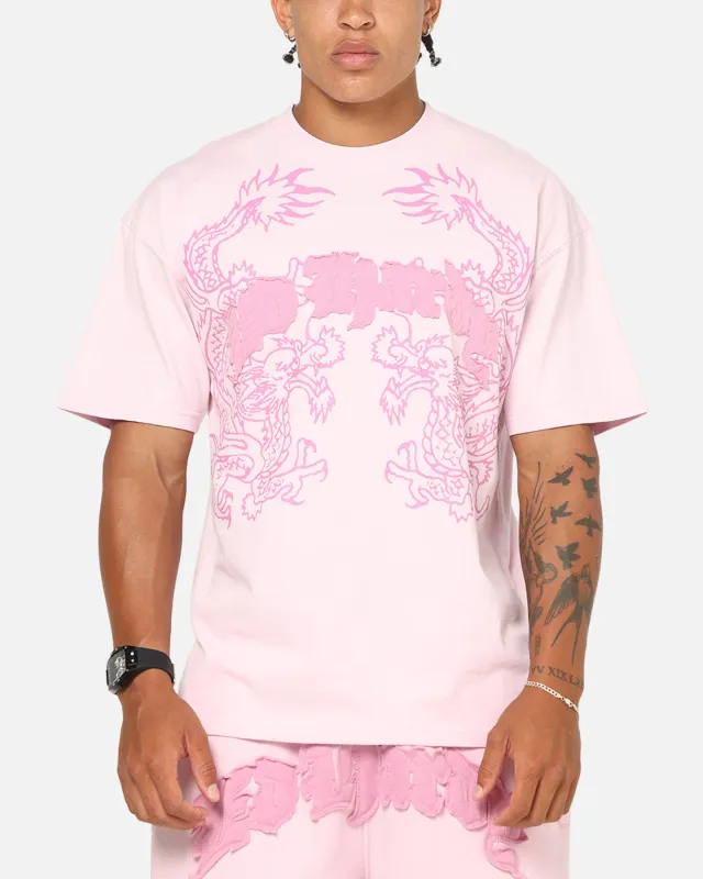 Ed Hardy Double Dragon Applique T-Shirt Pink sold by Culture Kings