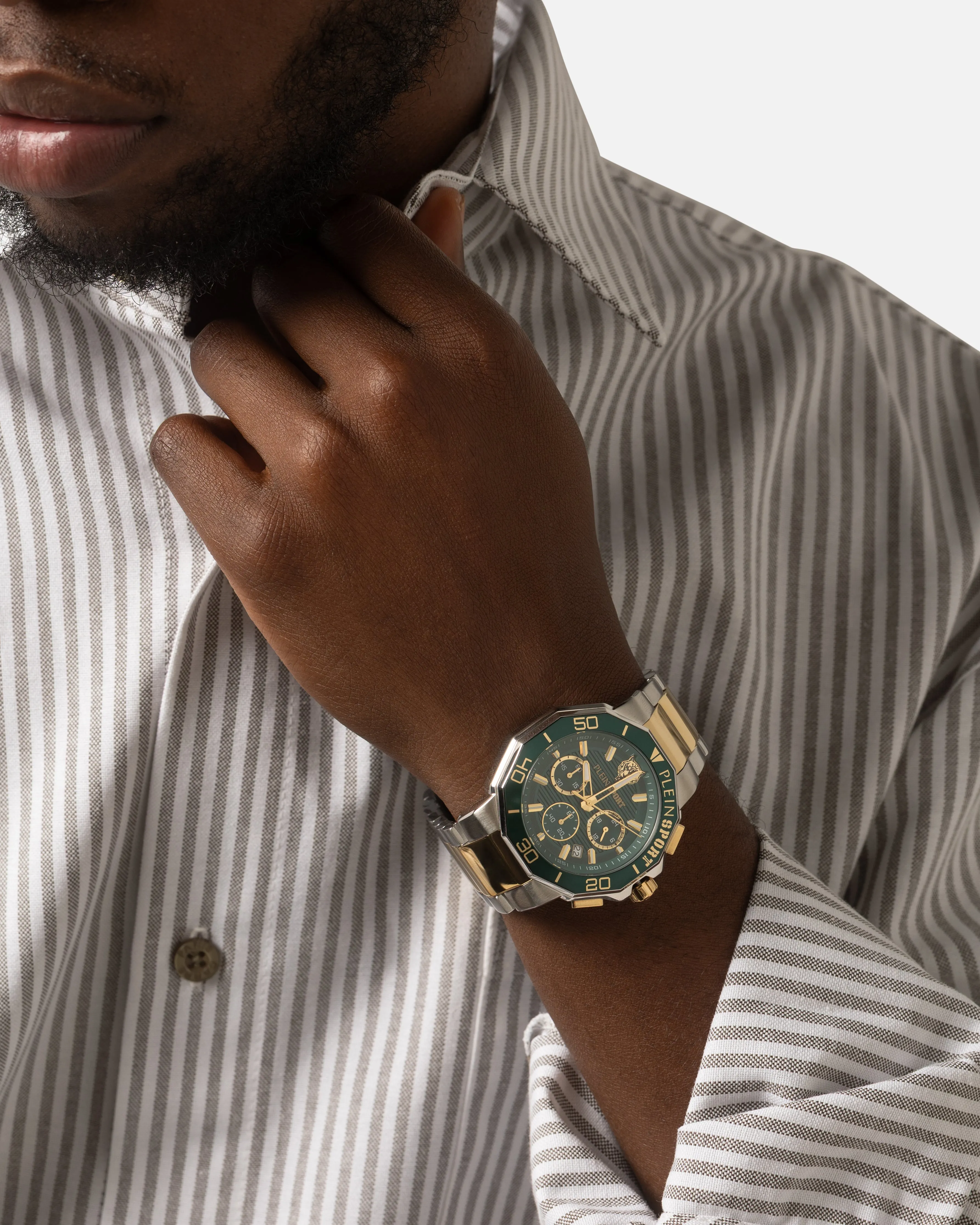 Phillip Plien Sport Titan Bracelet Watch Green/Gold sold by Culture Kings product image thumbnail 4