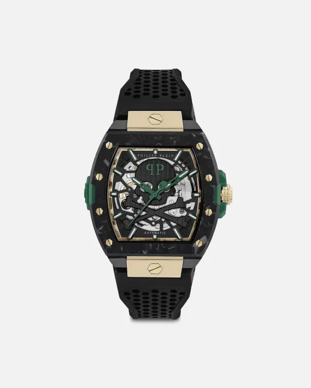 Philipp Plein The Skeleton Auto Watch Black made by Philipp Plein