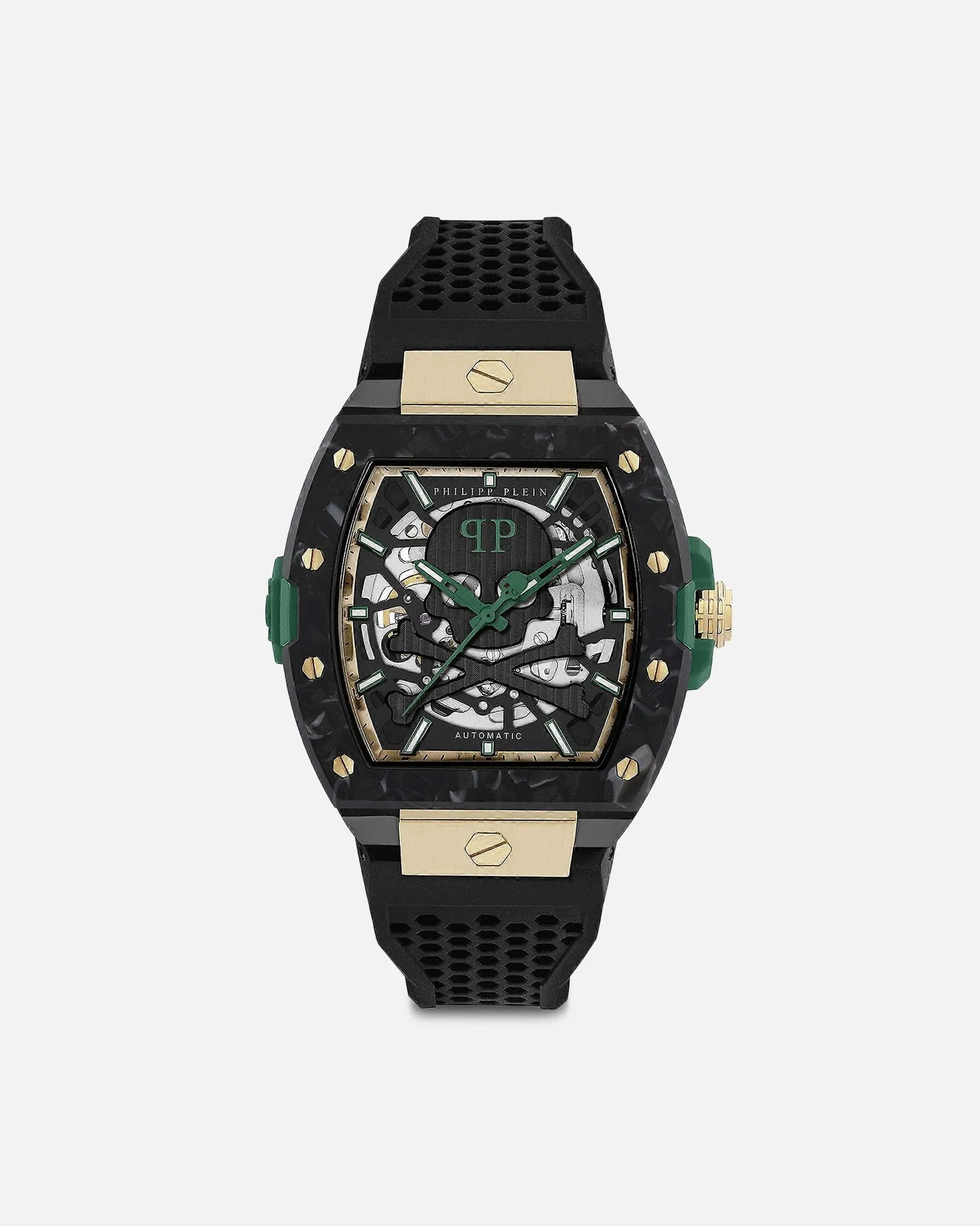 Philipp Plein The Skeleton Auto Watch Black sold by Culture Kings