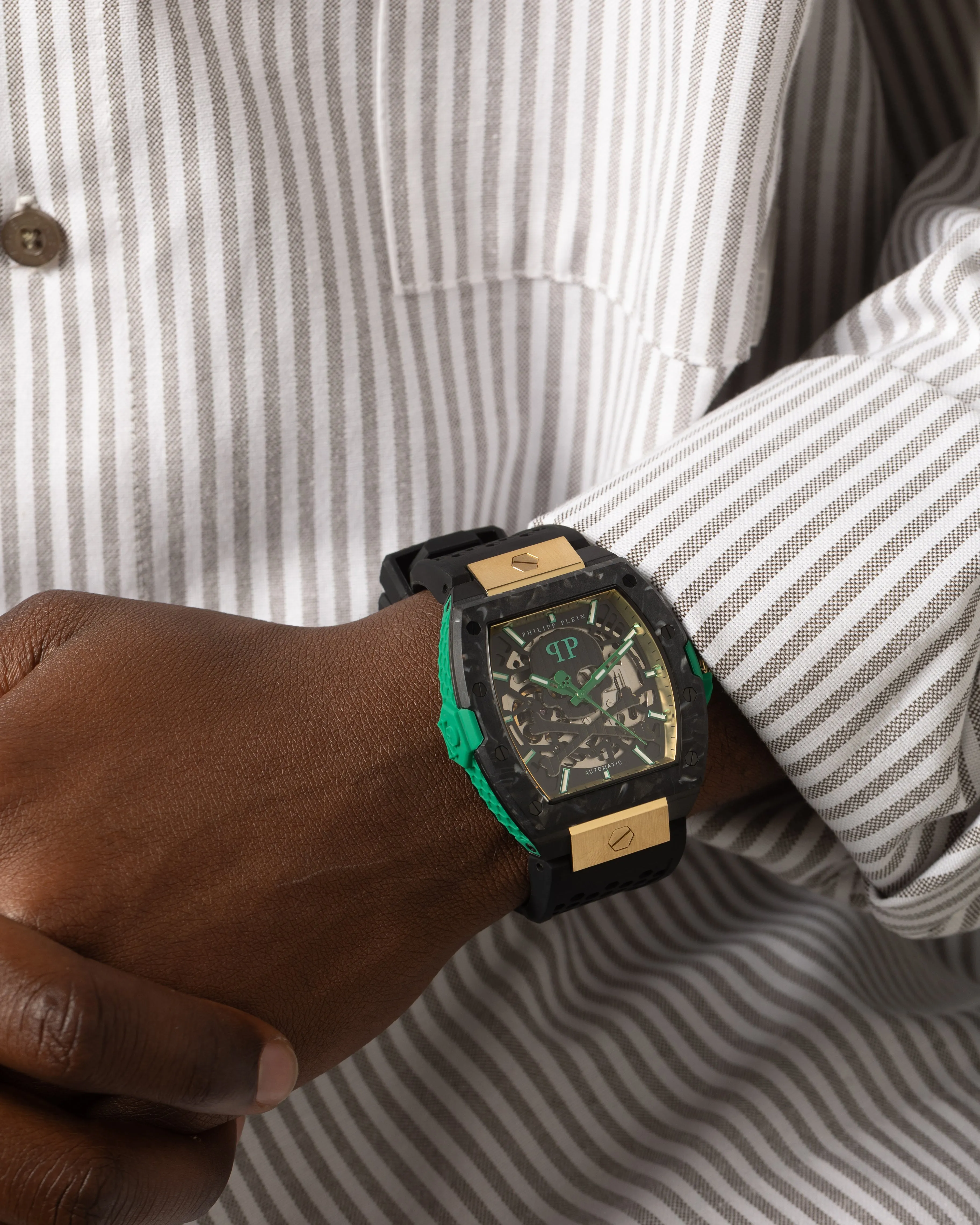 Philipp Plein The Skeleton Auto Watch Black sold by Culture Kings product image thumbnail 2