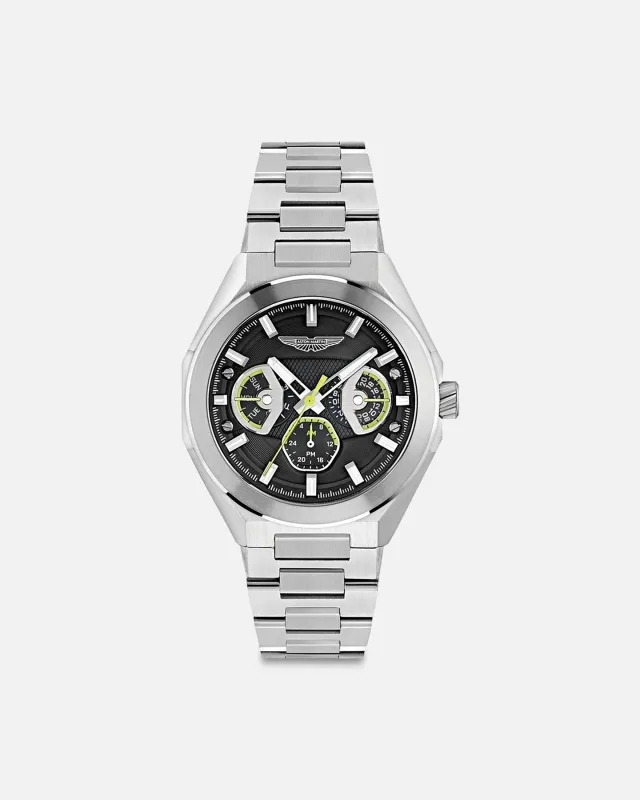 Aston Martin TKS Bracelet Watch Silver/Black made by Culture Kings