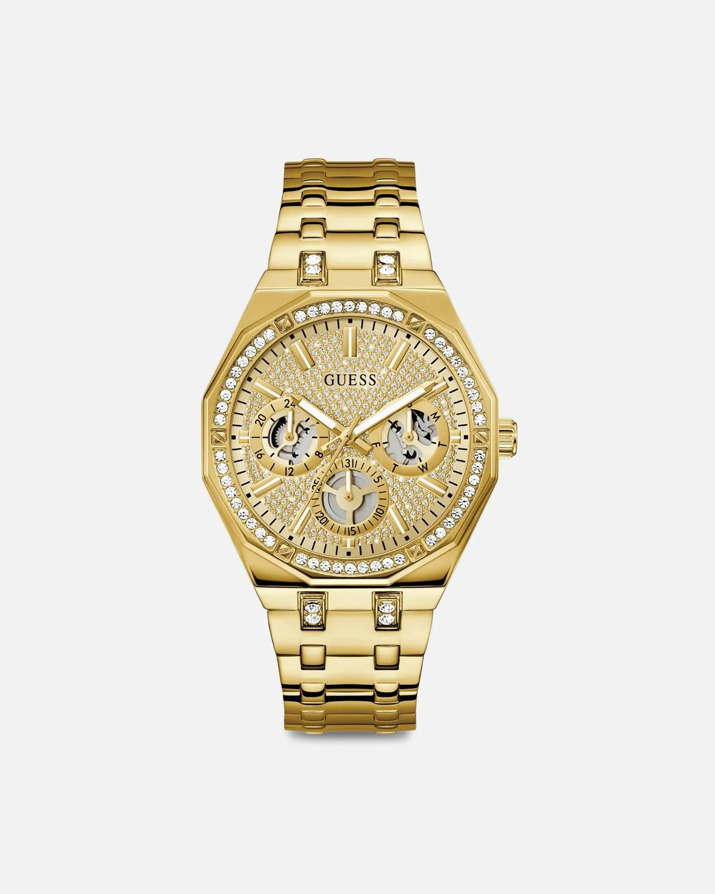 Guess Mainline Kryptonite Glitz Bracelet Watch Gold sold by Culture Kings