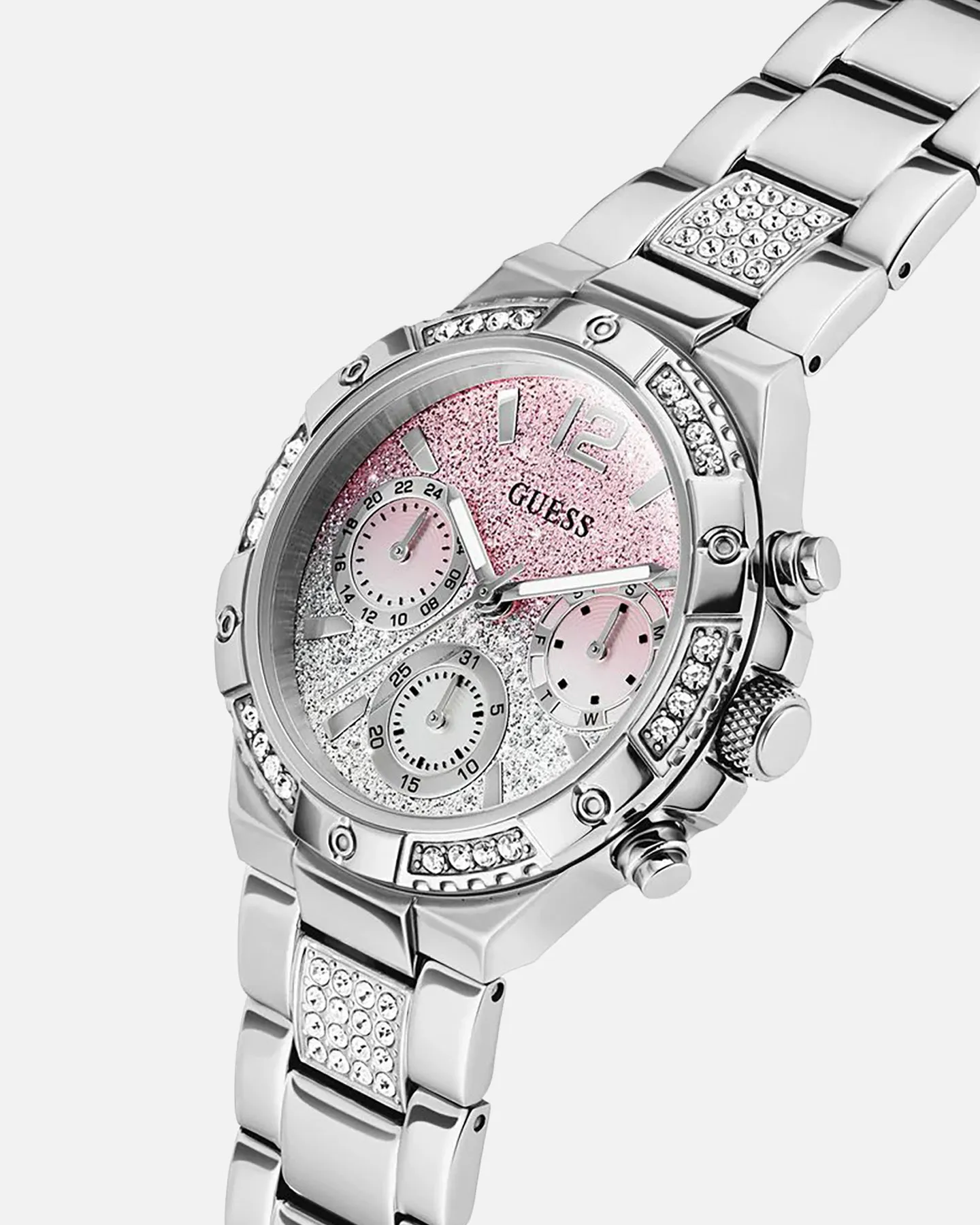 Guess Mainline Harlow Pink Silver Bracelet Watch Silver sold by Culture Kings product image thumbnail 2