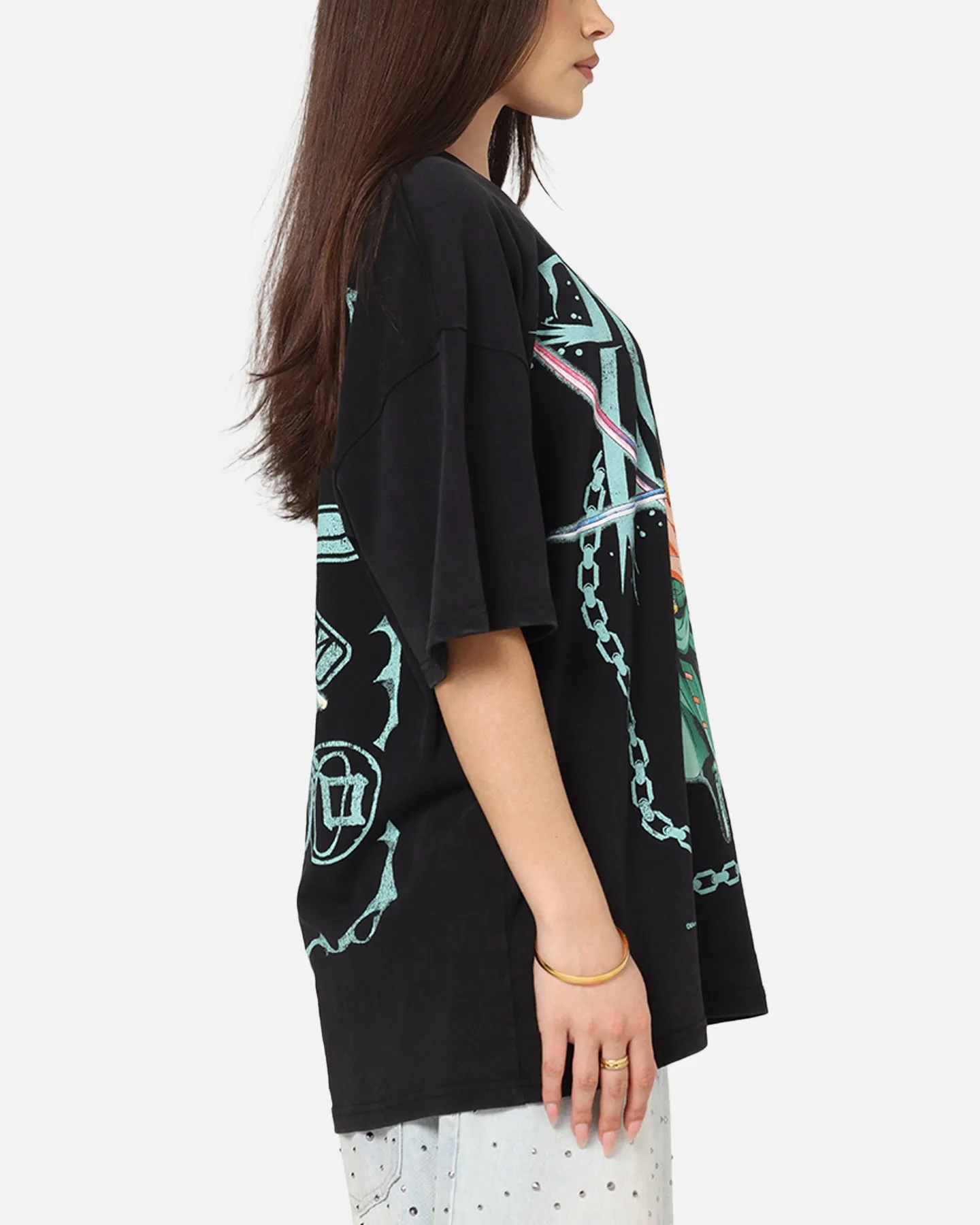 73Studio X One Piece Zoro Vintage T-Shirt Off Black sold by Culture Kings product image thumbnail 5