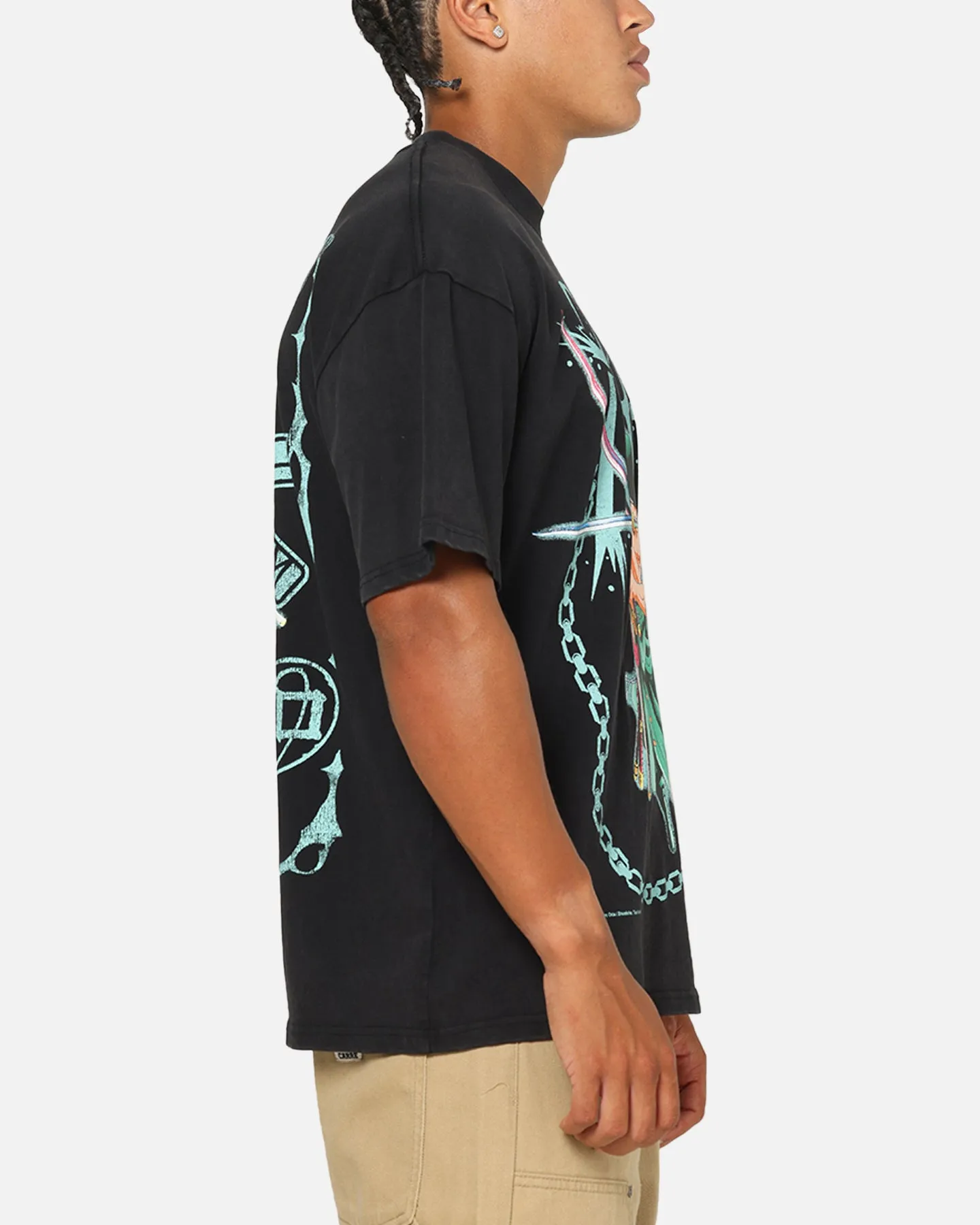 73Studio X One Piece Zoro Vintage T-Shirt Off Black sold by Culture Kings product image thumbnail 5