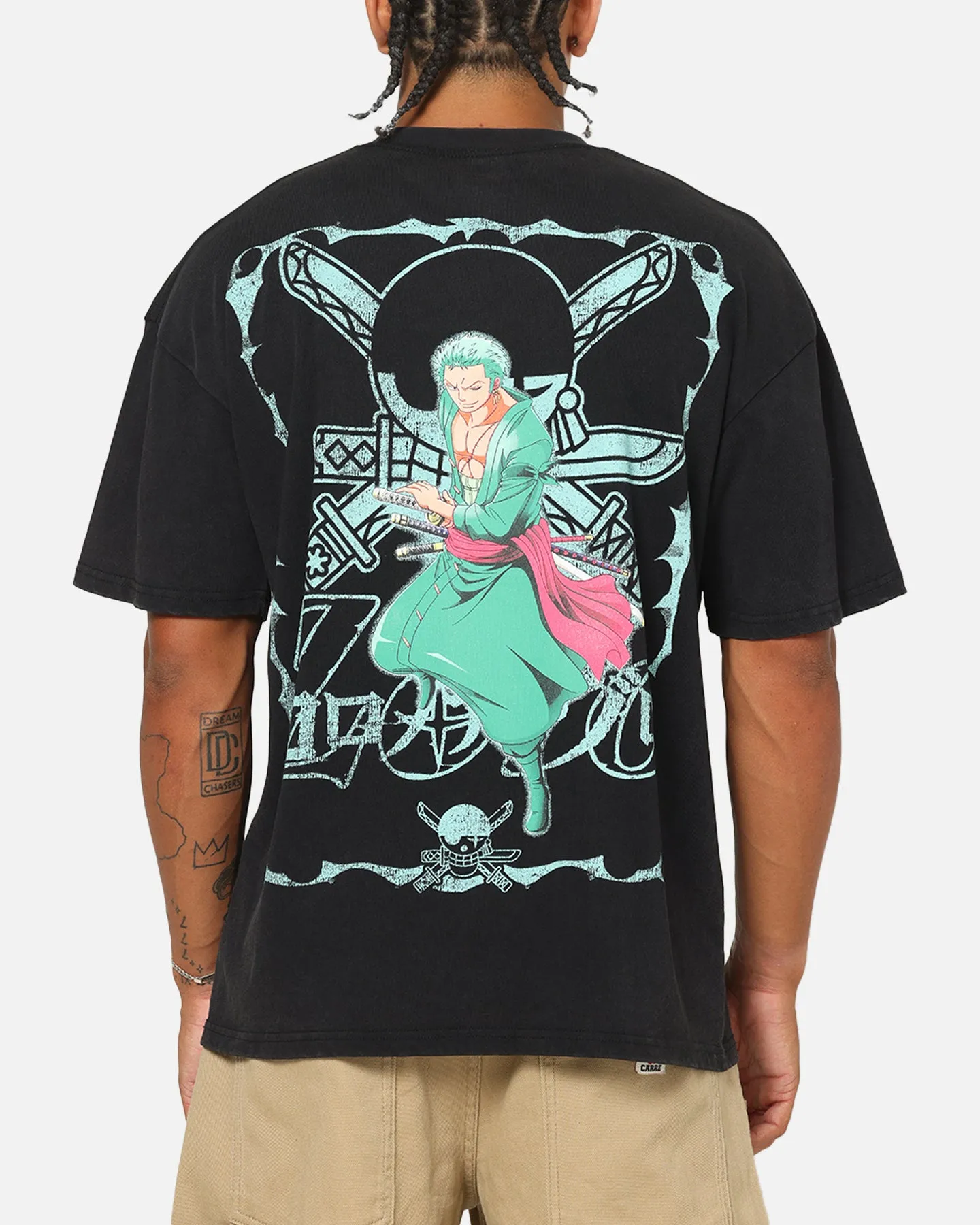 73Studio X One Piece Zoro Vintage T-Shirt Off Black sold by Culture Kings product image thumbnail 2