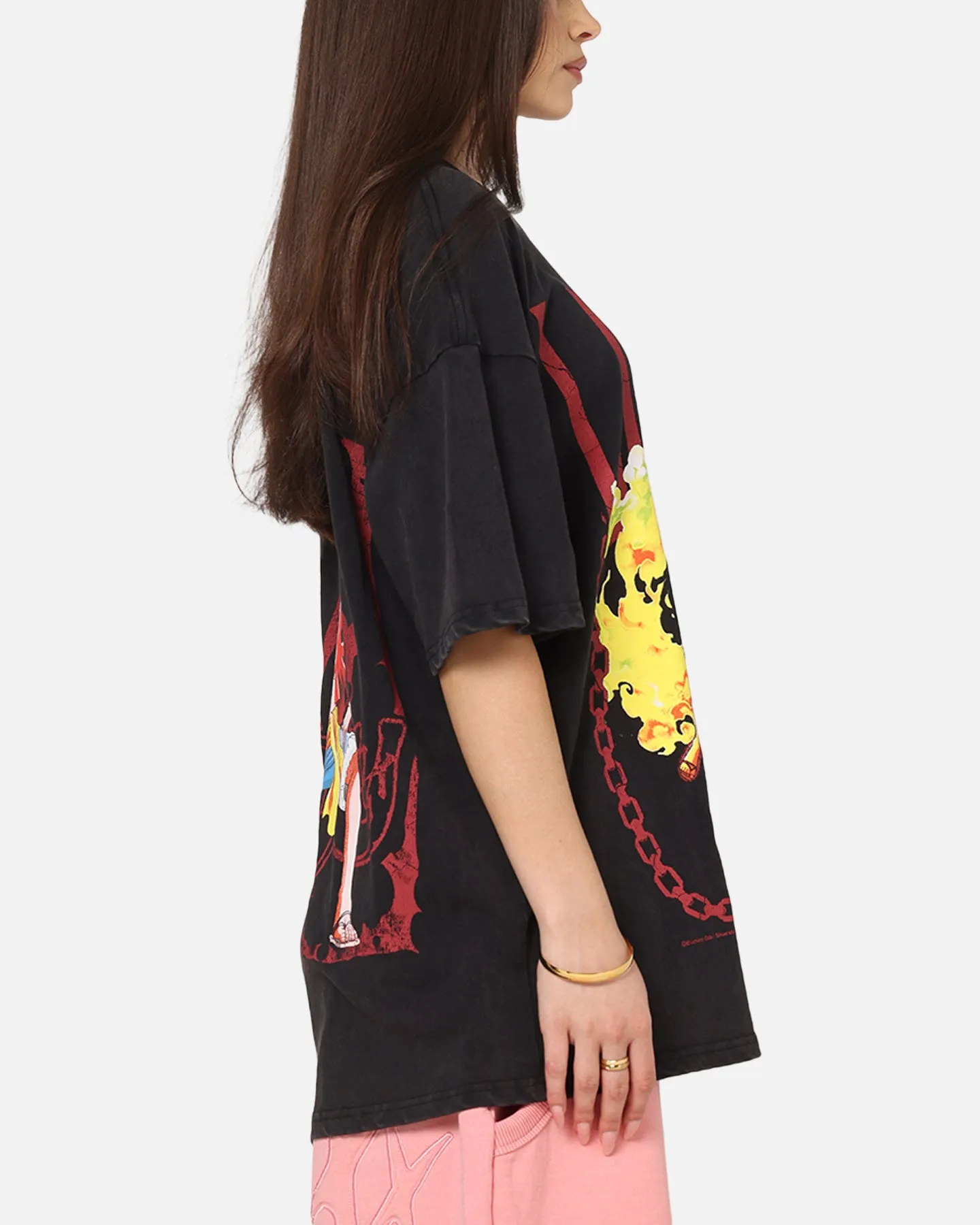 73Studio X One Piece Luffy Vintage T-Shirt Off Black sold by Culture Kings product image thumbnail 5