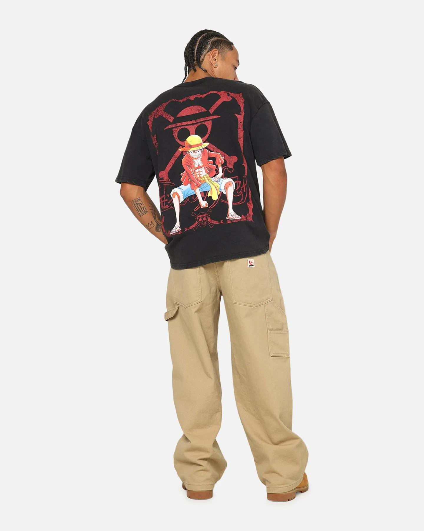 73Studio X One Piece Luffy Vintage T-Shirt Off Black sold by Culture Kings product image thumbnail 4