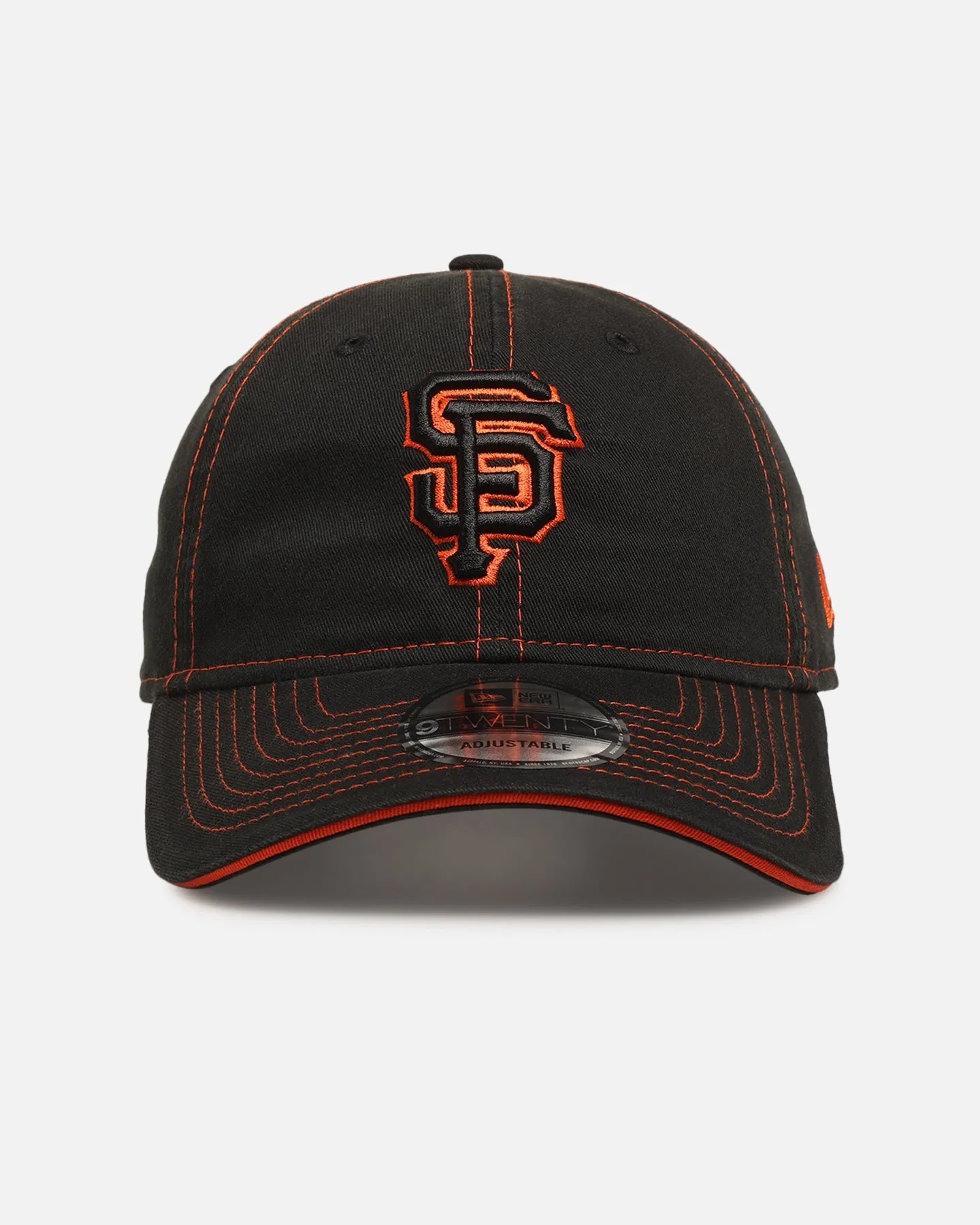 New Era San Francisco Giants 'Contrast Stitch' 9TWENTY Strapback Official Team Colour sold by Culture Kings