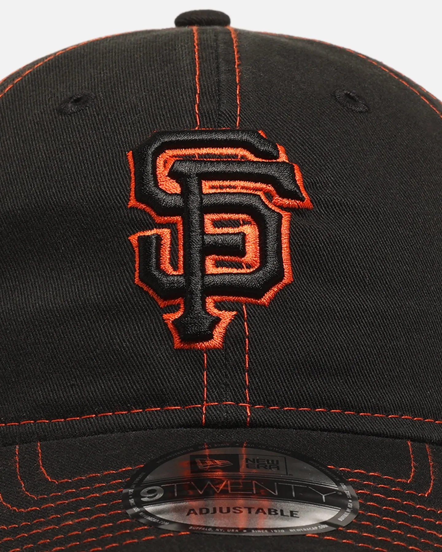 New Era San Francisco Giants 'Contrast Stitch' 9TWENTY Strapback Official Team Colour sold by Culture Kings product image thumbnail 5