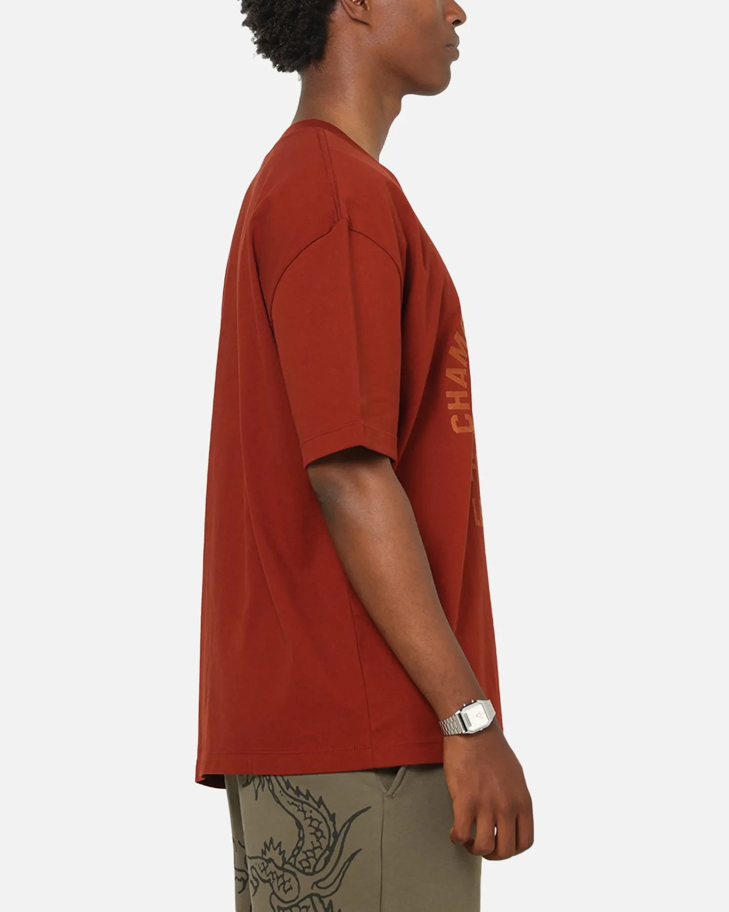 Champion Heritage Flocked Graphic T-Shirt Sumac sold by Culture Kings product image thumbnail 4