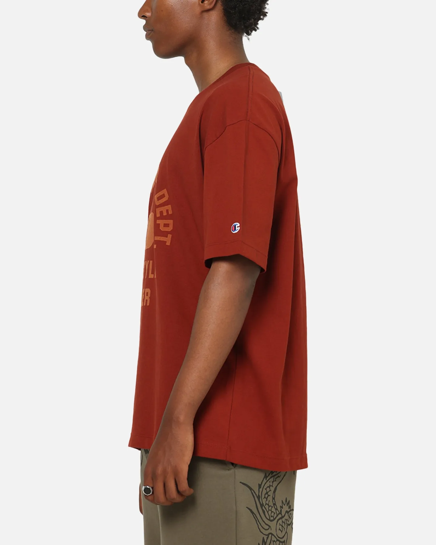 Champion Heritage Flocked Graphic T-Shirt Sumac sold by Culture Kings product image thumbnail 5