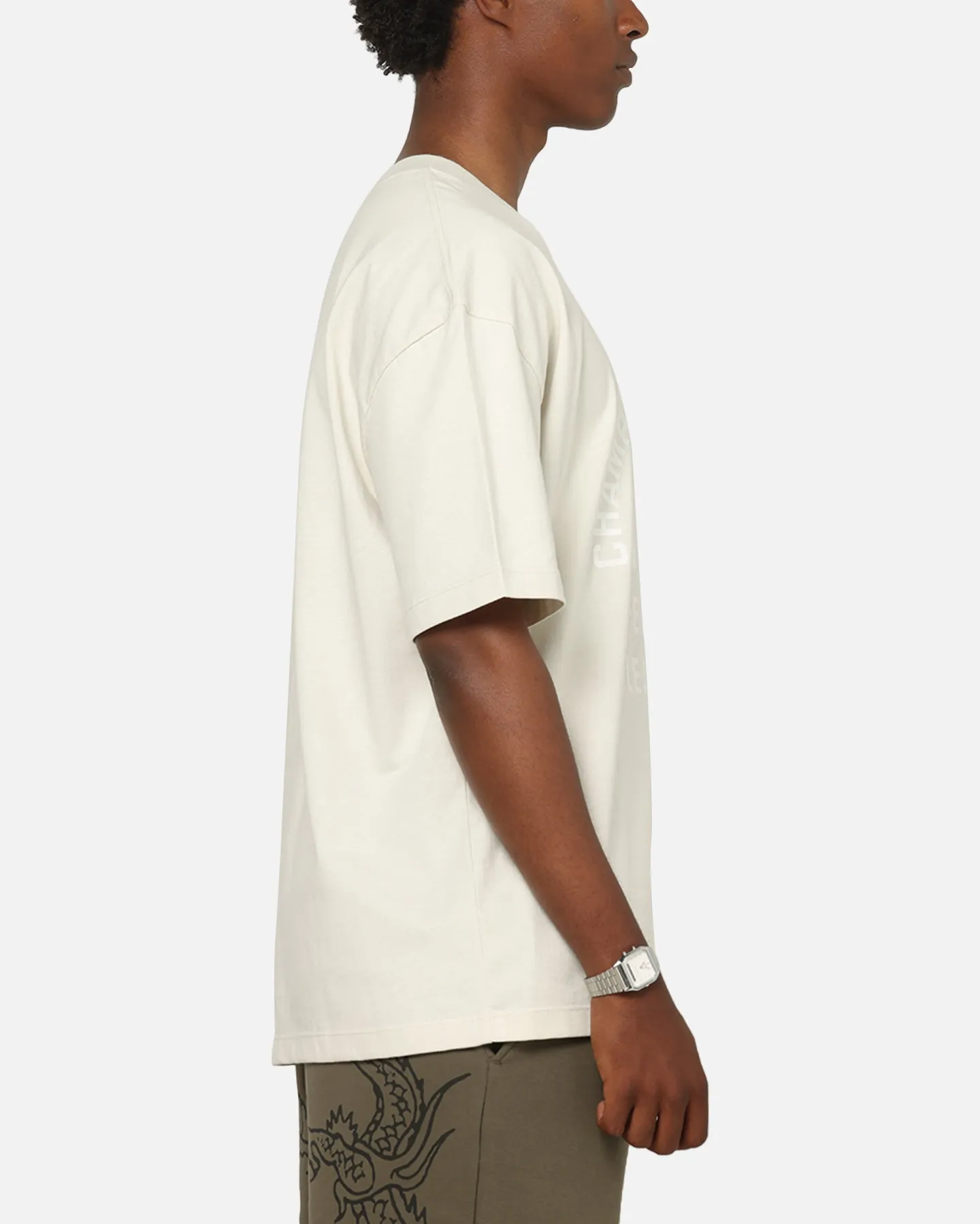 Champion Heritage Flocked Graphic T-Shirt Ivory sold by Culture Kings product image thumbnail 4