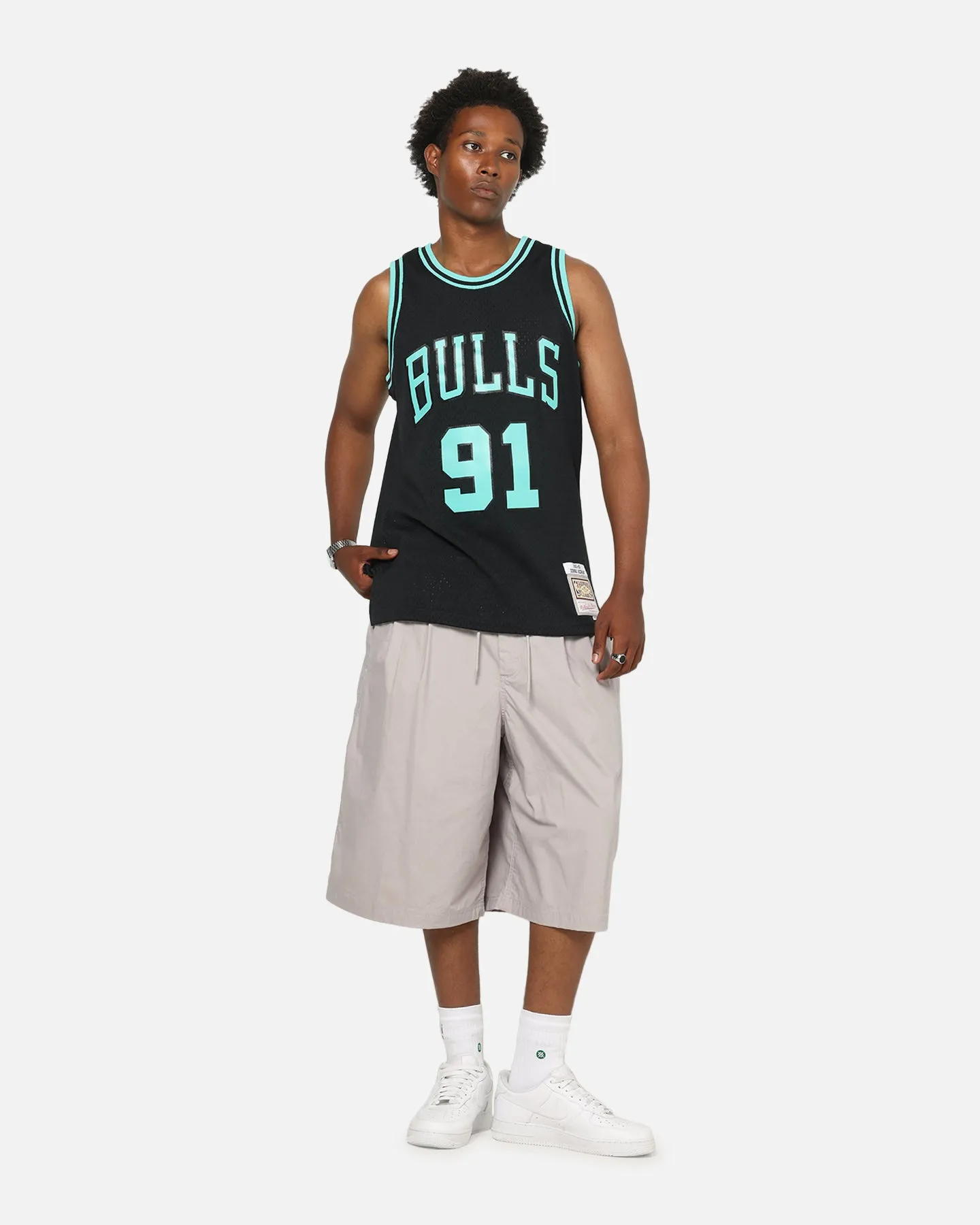 Mitchell & Ness Chicago Bulls Dennis Rodman 'Cool Blue' Swing Jersey Black/Blue sold by Culture Kings product image thumbnail 3