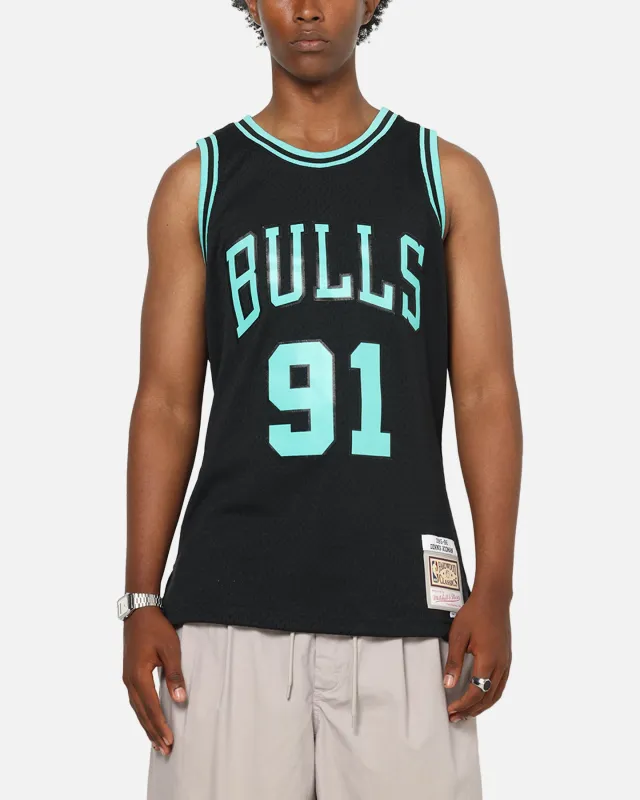 Mitchell & Ness Chicago Bulls Dennis Rodman 'Cool Blue' Swing Jersey Black/Blue sold by Culture Kings