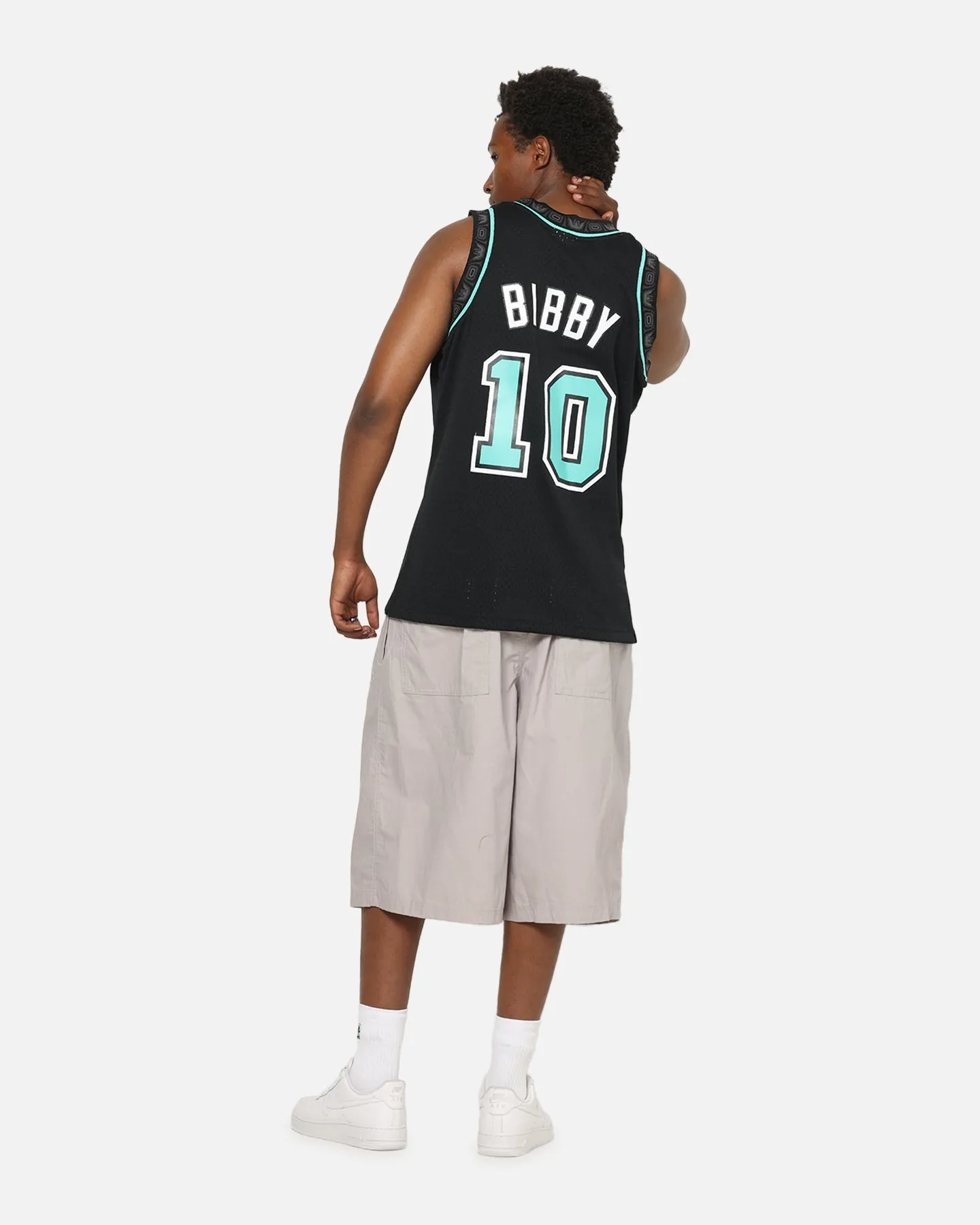 Mitchell & Ness Vancouver Grizzlies Mike Bibby 'Cool Blue' Swing Jersey Black/Blue sold by Culture Kings product image thumbnail 4