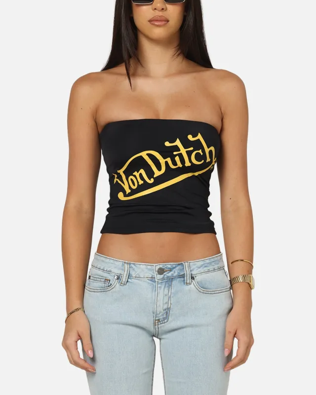 Von Dutch Women's Bandeau Top Black made by Von Dutch