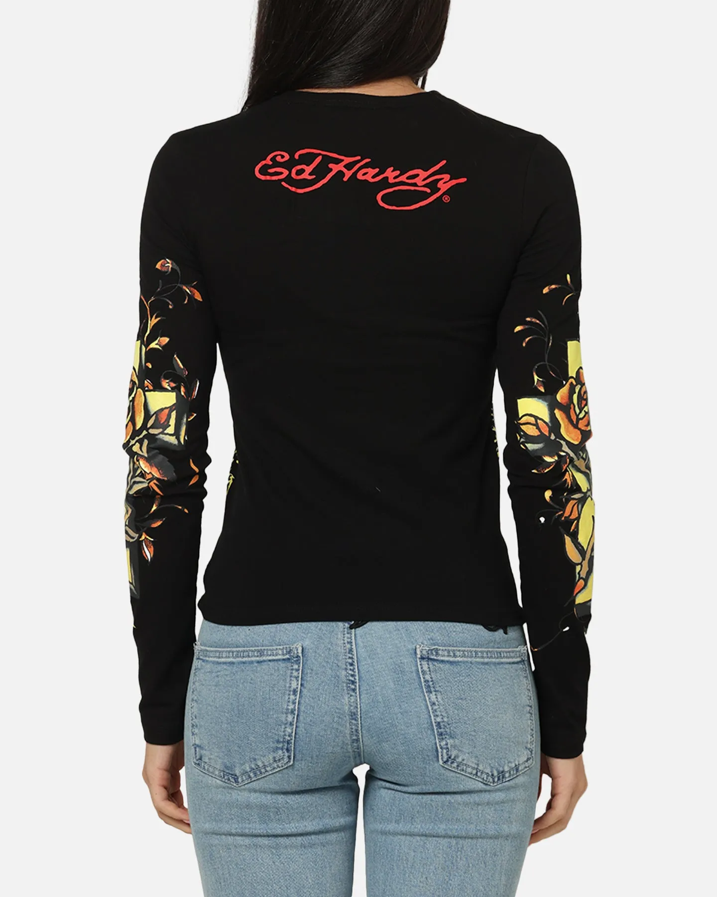 Ed Hardy Women's Divine Long Sleeve T-Shirt Black sold by Culture Kings product image thumbnail 2