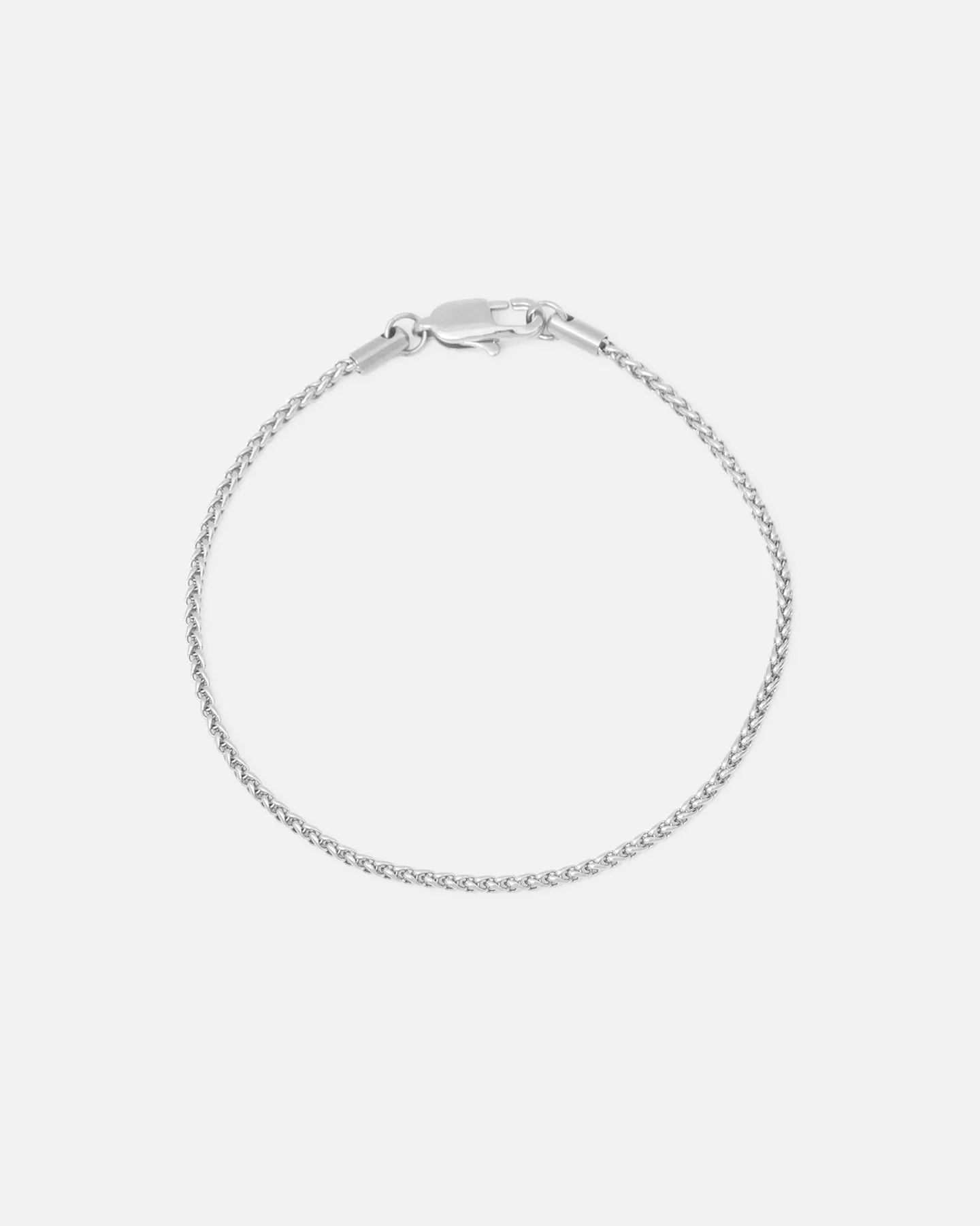 Saint Morta 2MM Palm Chain Bracelet White Gold sold by Culture Kings