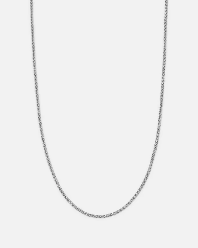Saint Morta 2MM Palm Chain White Gold sold by Culture Kings