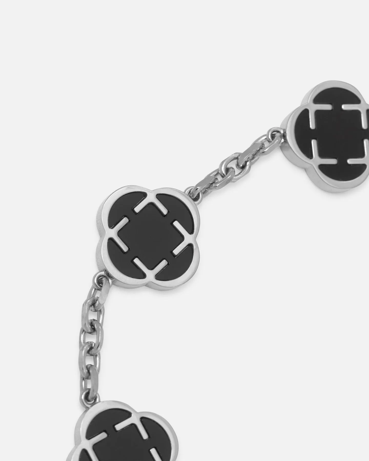 Saint Morta Onyx Clover Bracelet White Gold sold by Culture Kings product image thumbnail 2