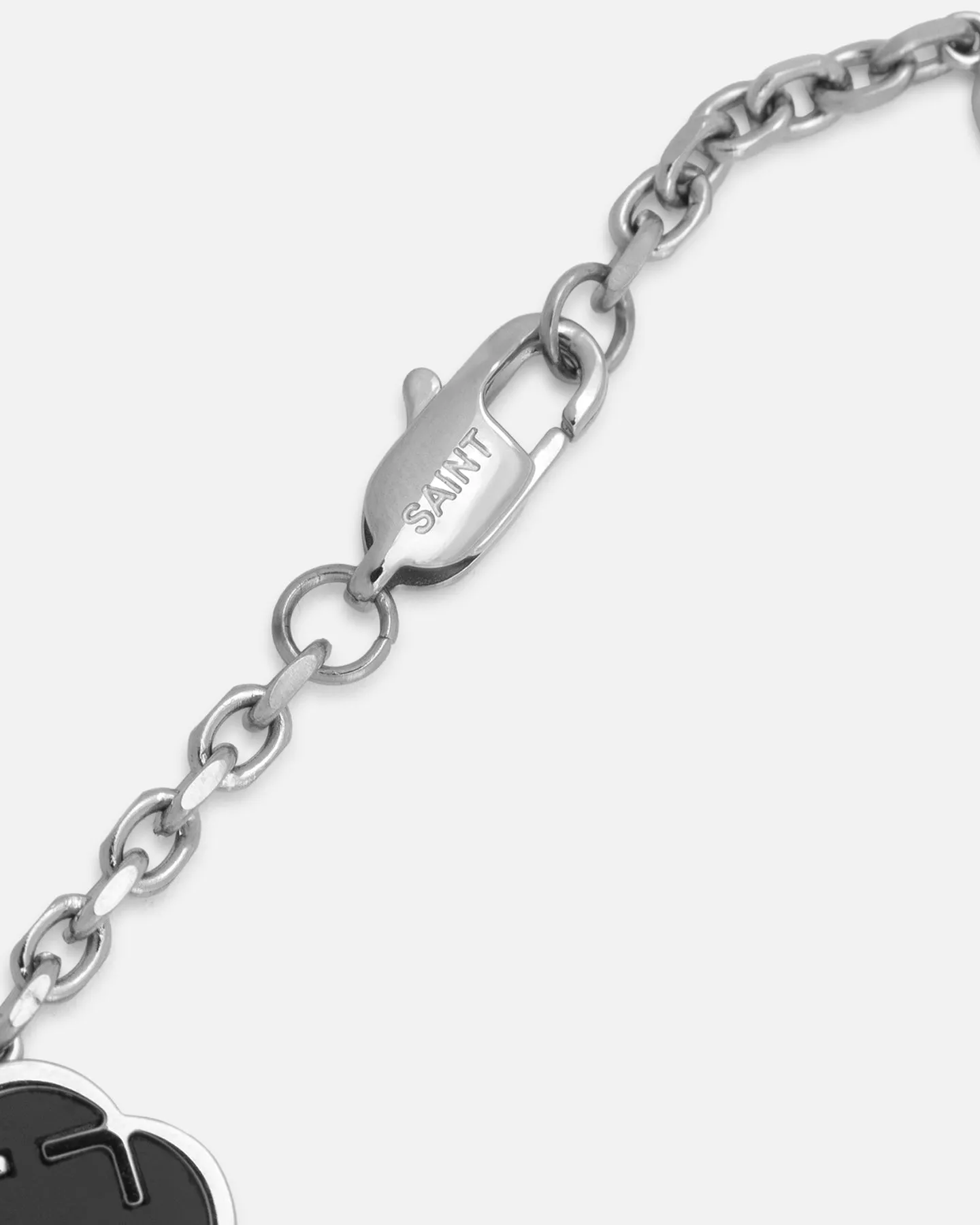 Saint Morta Onyx Clover Bracelet White Gold sold by Culture Kings product image thumbnail 3