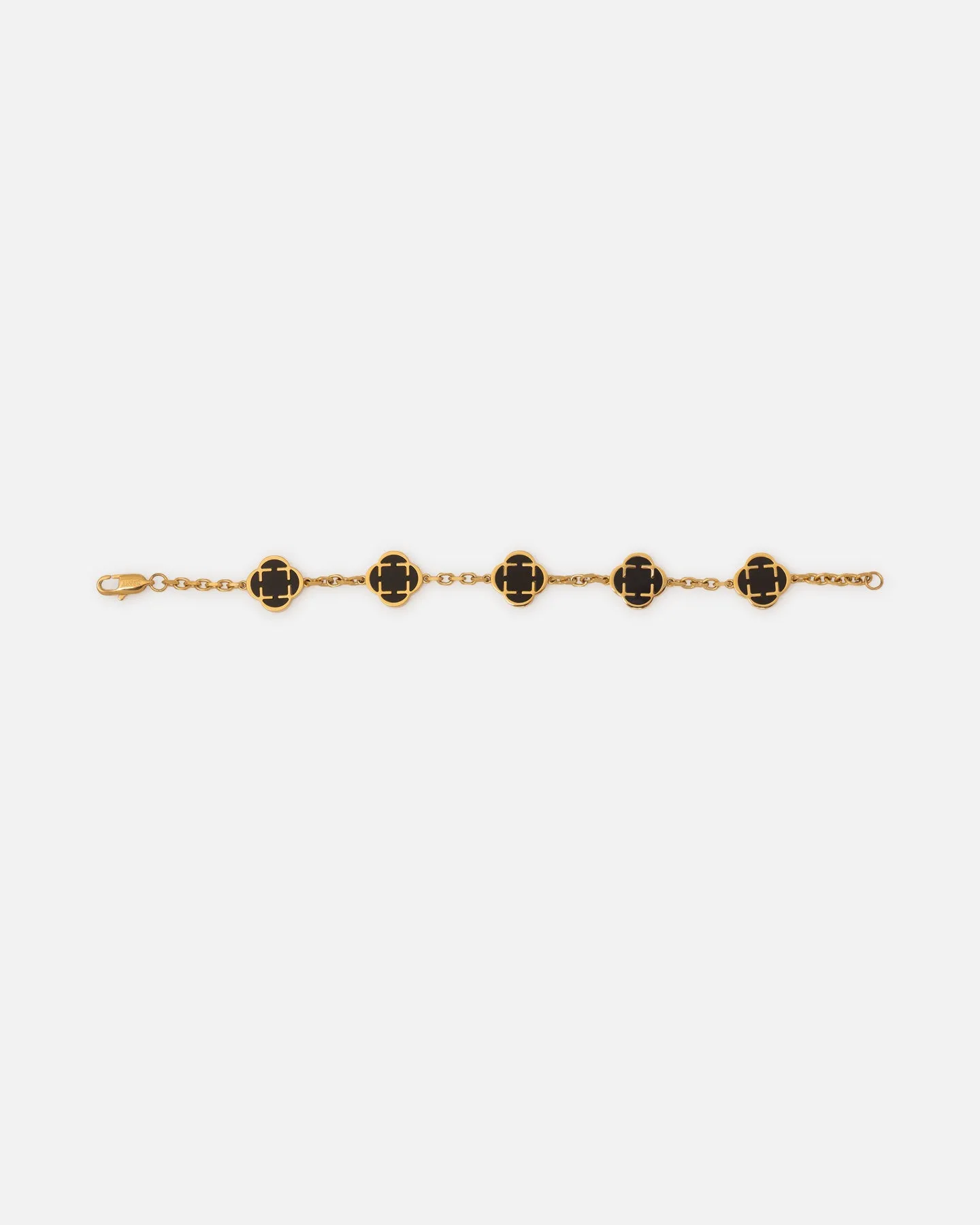 Saint Morta Onyx Clover Bracelet Gold sold by Culture Kings product image thumbnail 4