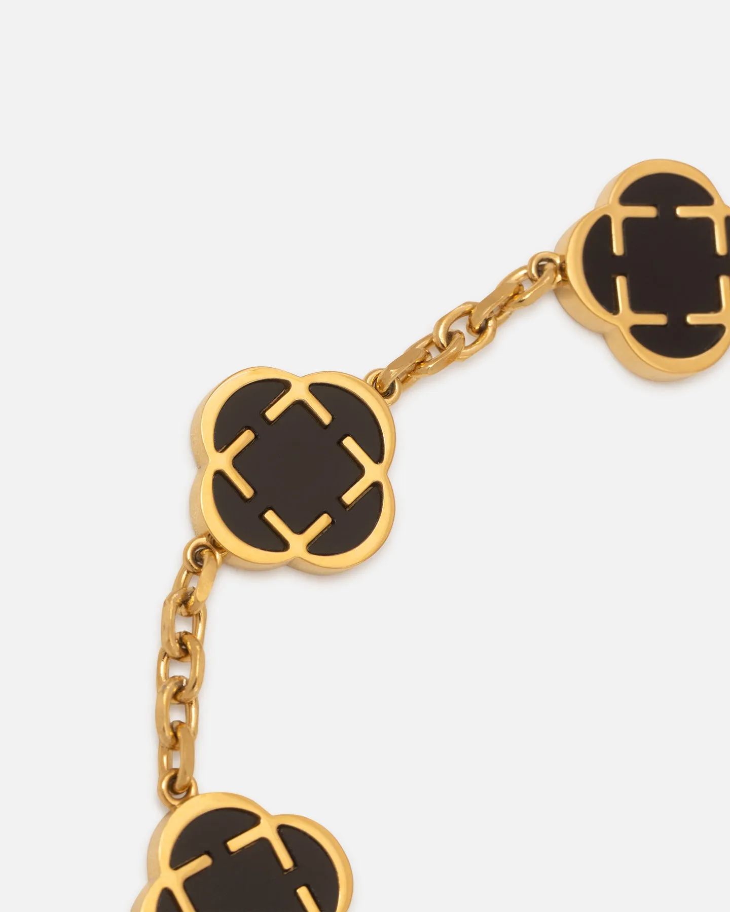 Saint Morta Onyx Clover Bracelet Gold sold by Culture Kings product image thumbnail 2