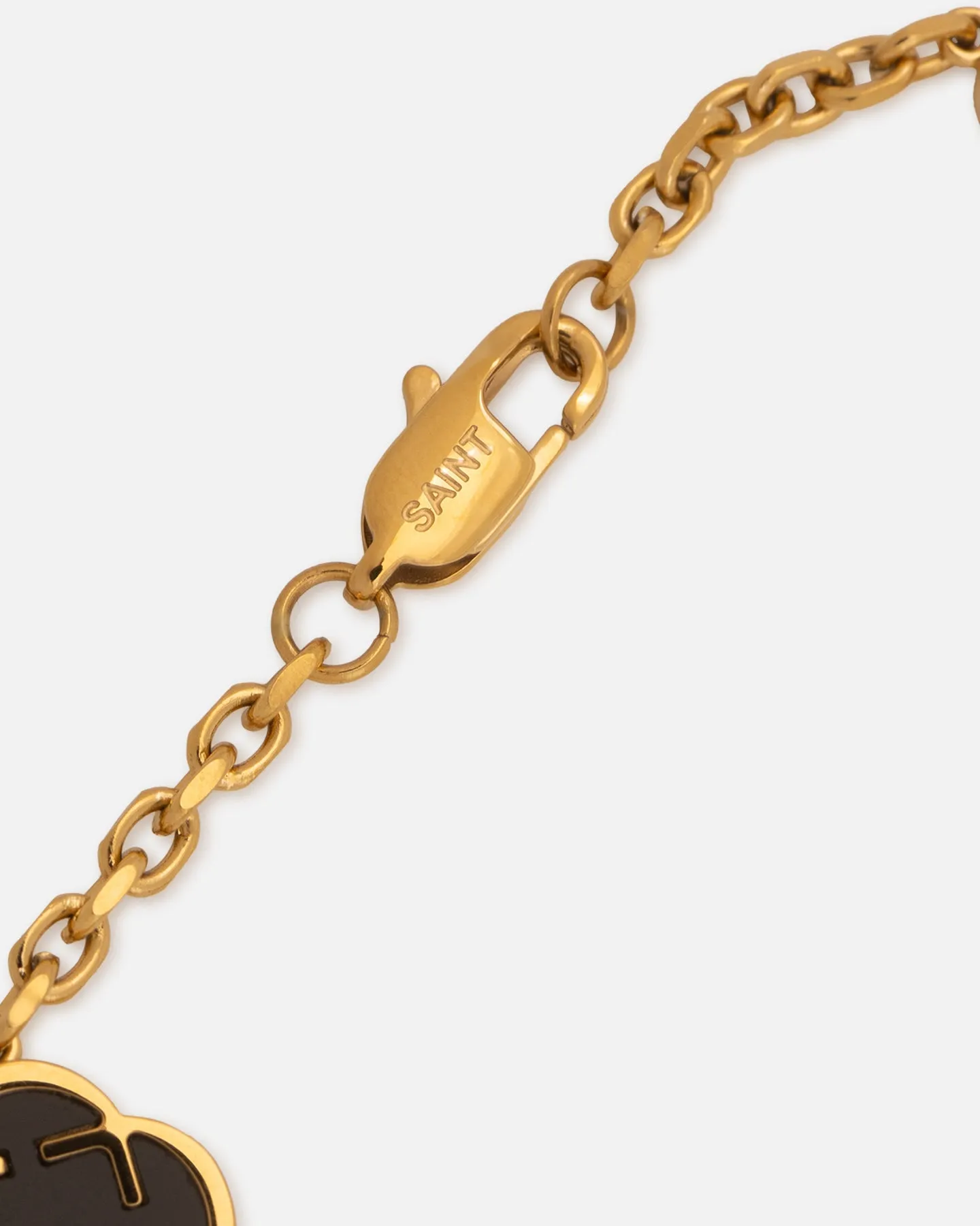 Saint Morta Onyx Clover Bracelet Gold sold by Culture Kings product image thumbnail 5