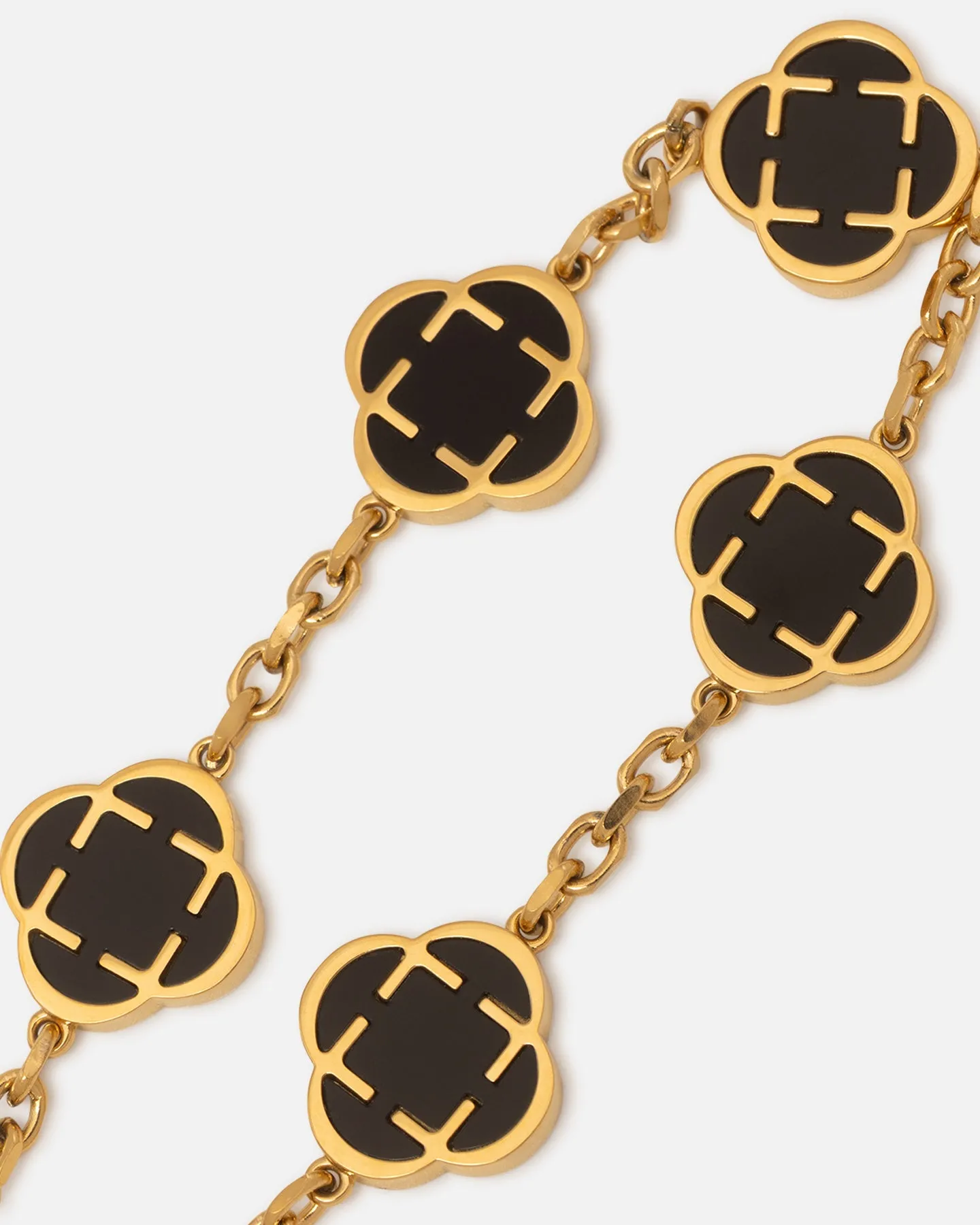 Saint Morta Onyx Clover Bracelet Gold sold by Culture Kings product image thumbnail 3