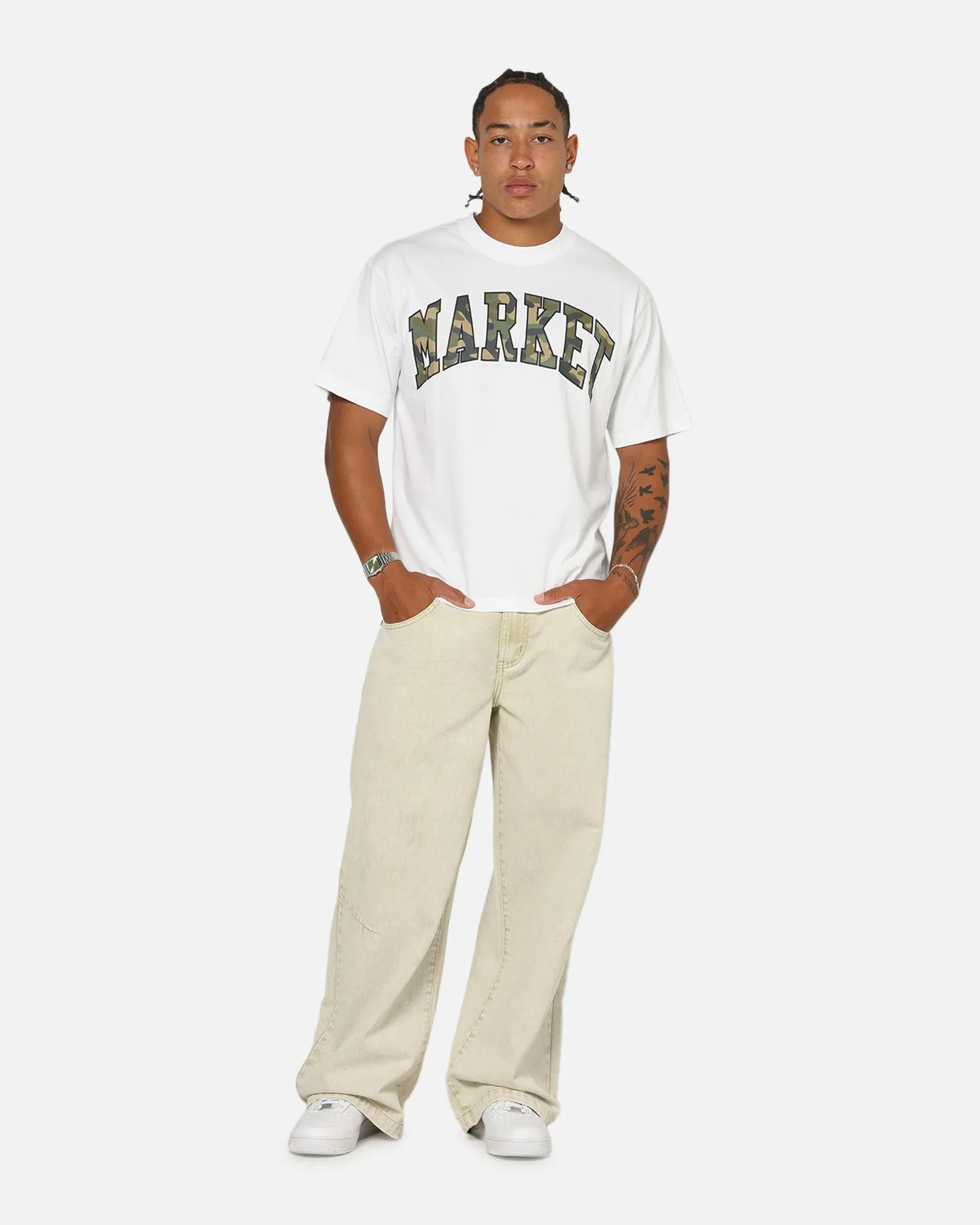 Market Camo Arc T-Shirt White sold by Culture Kings product image thumbnail 2