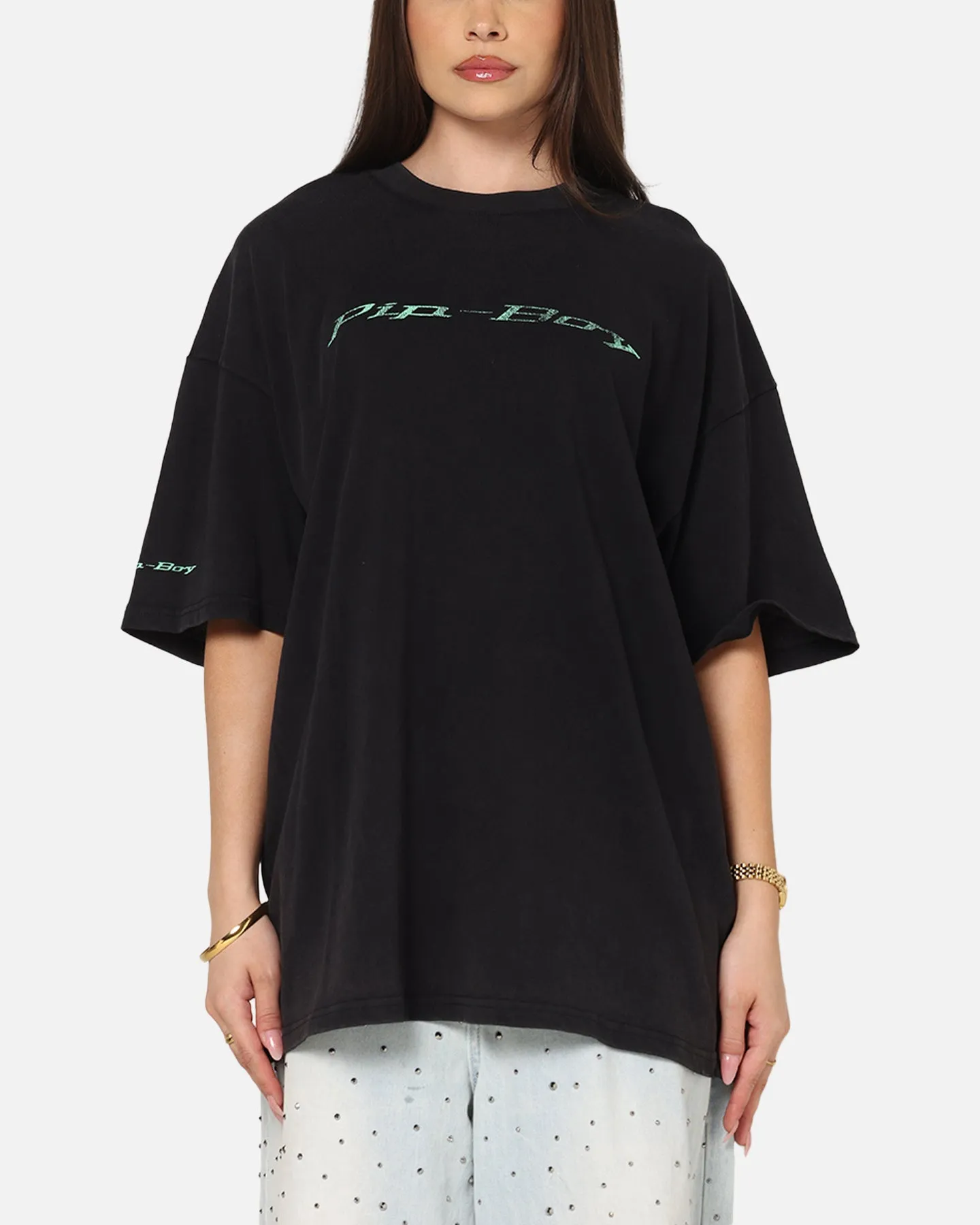 73Studio X Fallout: New Vegas Pipboy T-Shirt Black Acidwash sold by Culture Kings product image thumbnail 2