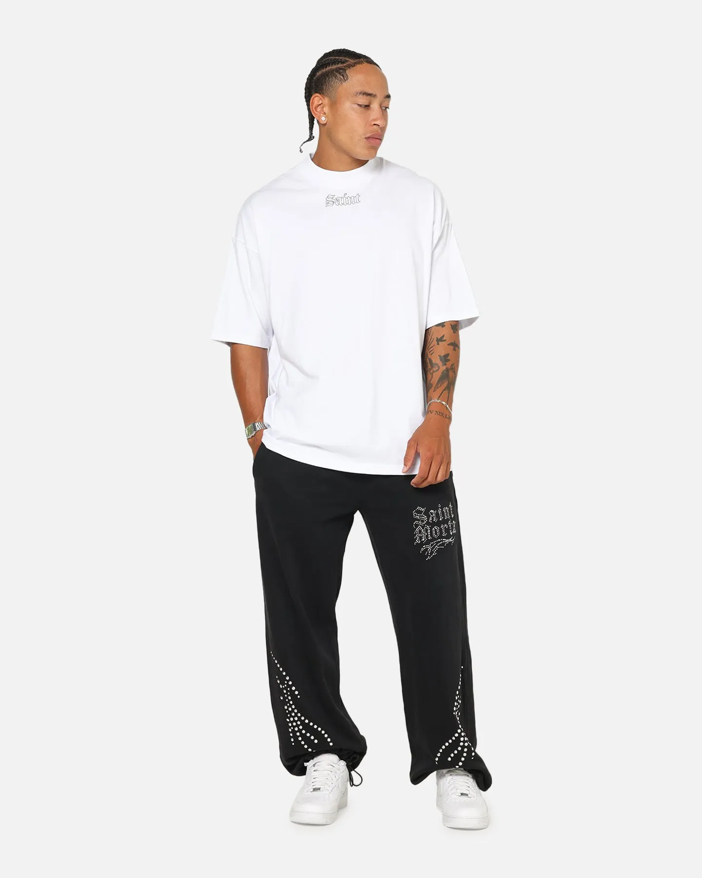 Saint Morta Vigil Mock Neck T-Shirt White sold by Culture Kings product image thumbnail 2