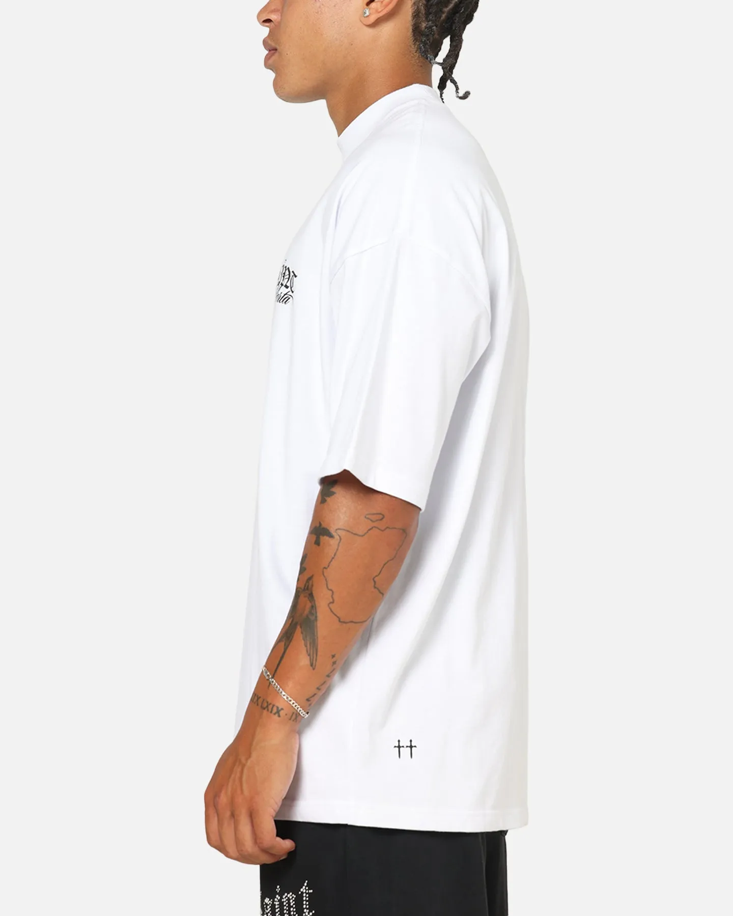 Saint Morta Serenity Mock Neck T-Shirt White sold by Culture Kings product image thumbnail 5