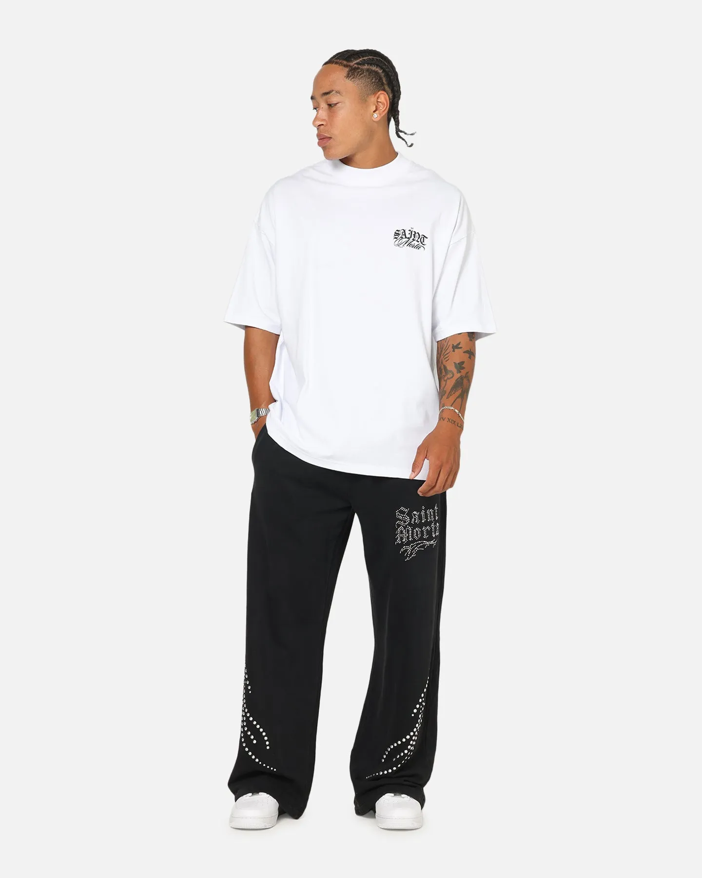 Saint Morta Serenity Mock Neck T-Shirt White sold by Culture Kings product image thumbnail 2