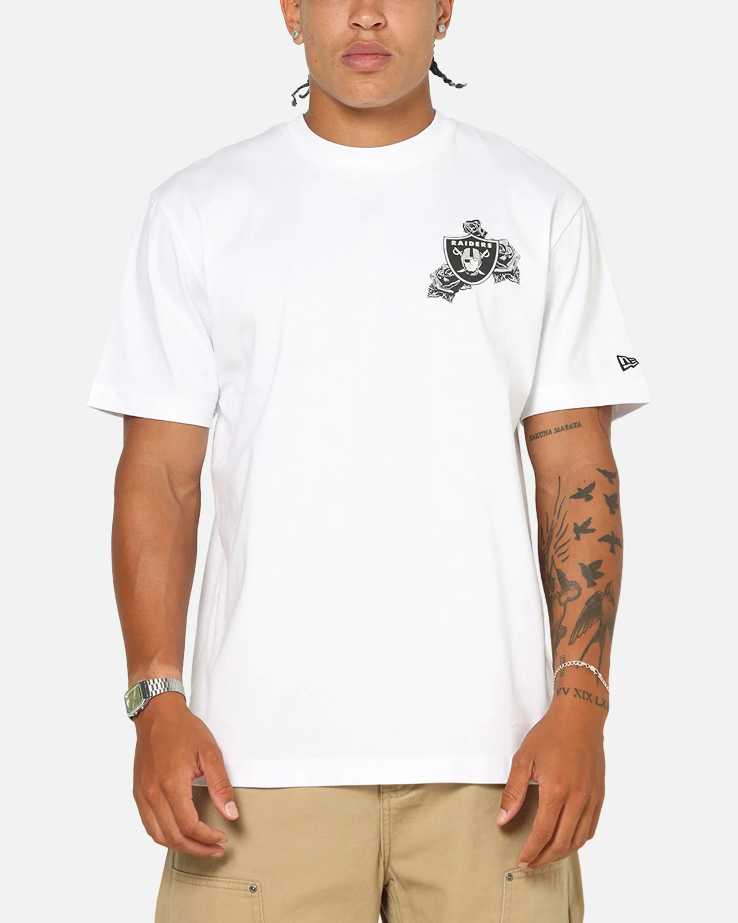New Era Las Vegas Raiders Rose Oversized T-Shirt White sold by Culture Kings product image thumbnail 2