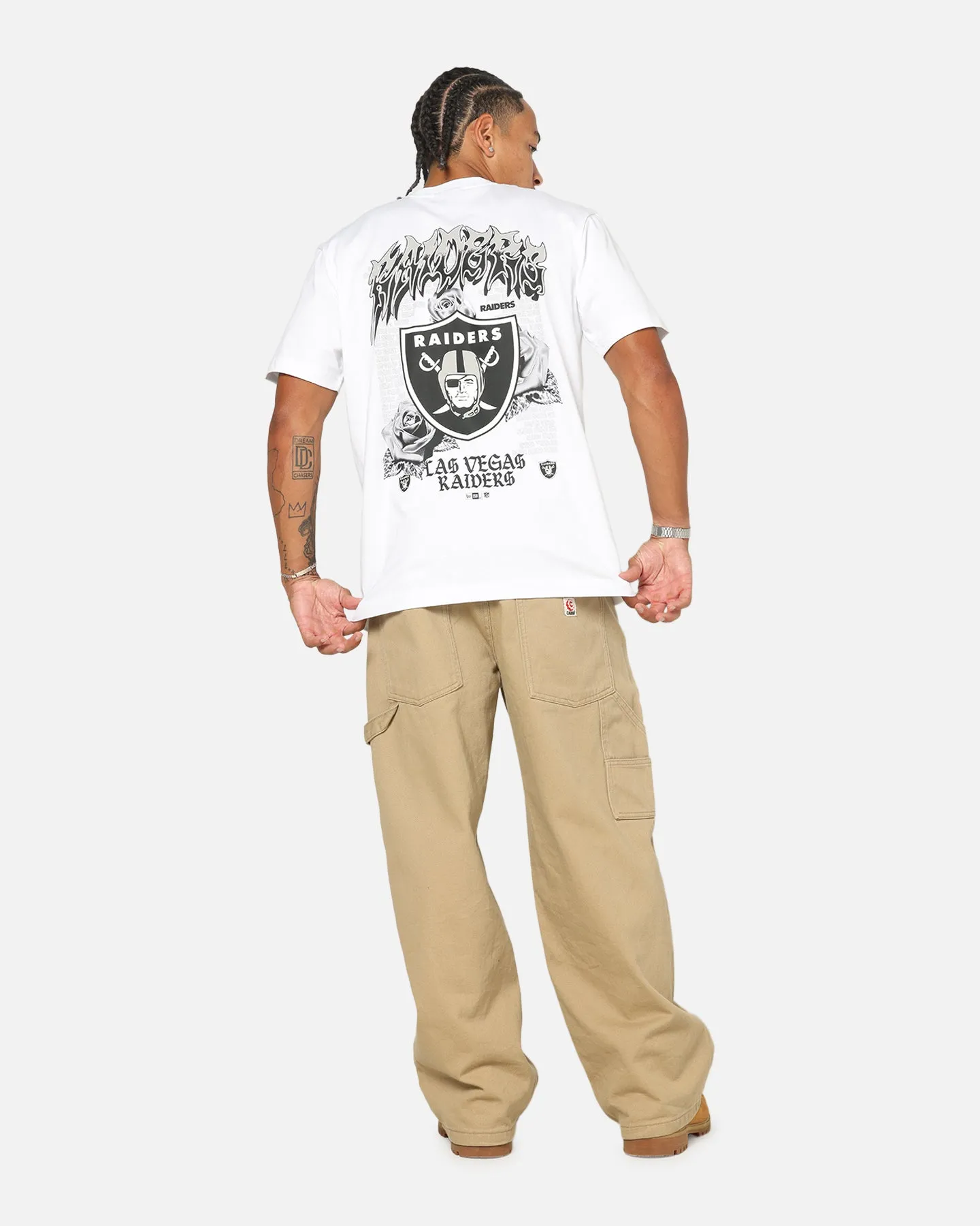New Era Las Vegas Raiders Rose Oversized T-Shirt White sold by Culture Kings product image thumbnail 3