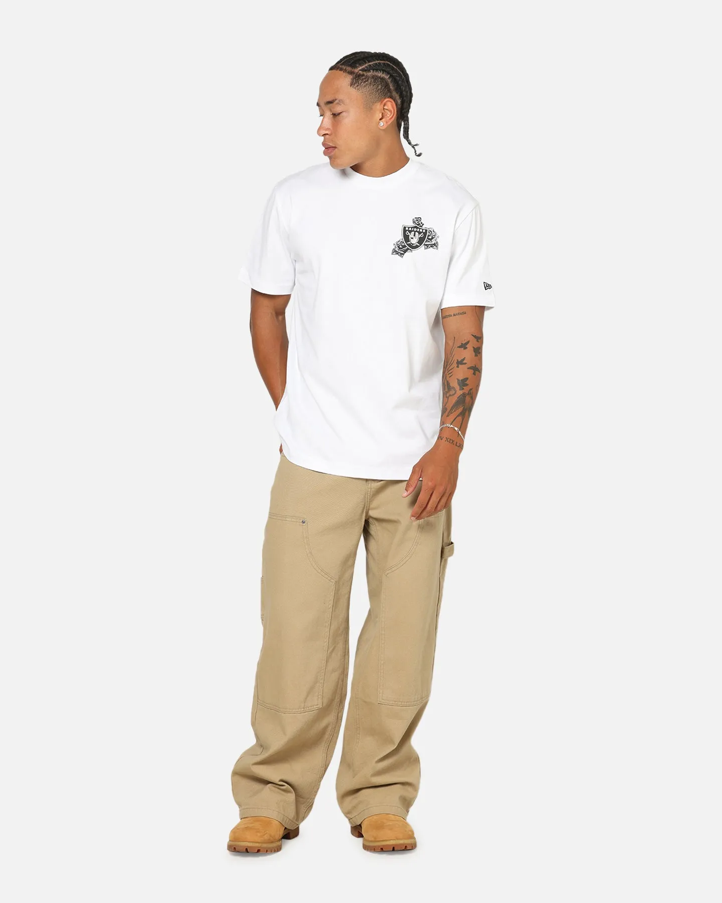 New Era Las Vegas Raiders Rose Oversized T-Shirt White sold by Culture Kings product image thumbnail 4