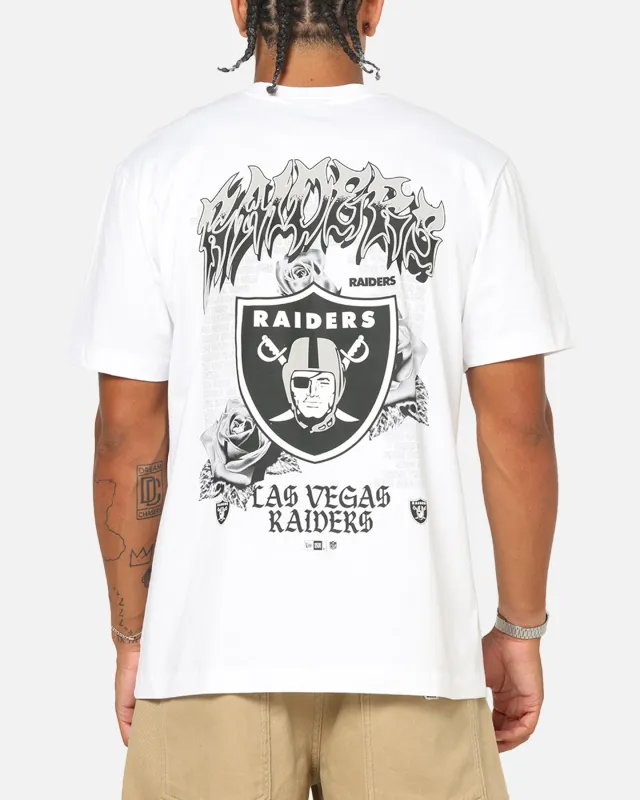 New Era Las Vegas Raiders Rose Oversized T-Shirt White sold by Culture Kings