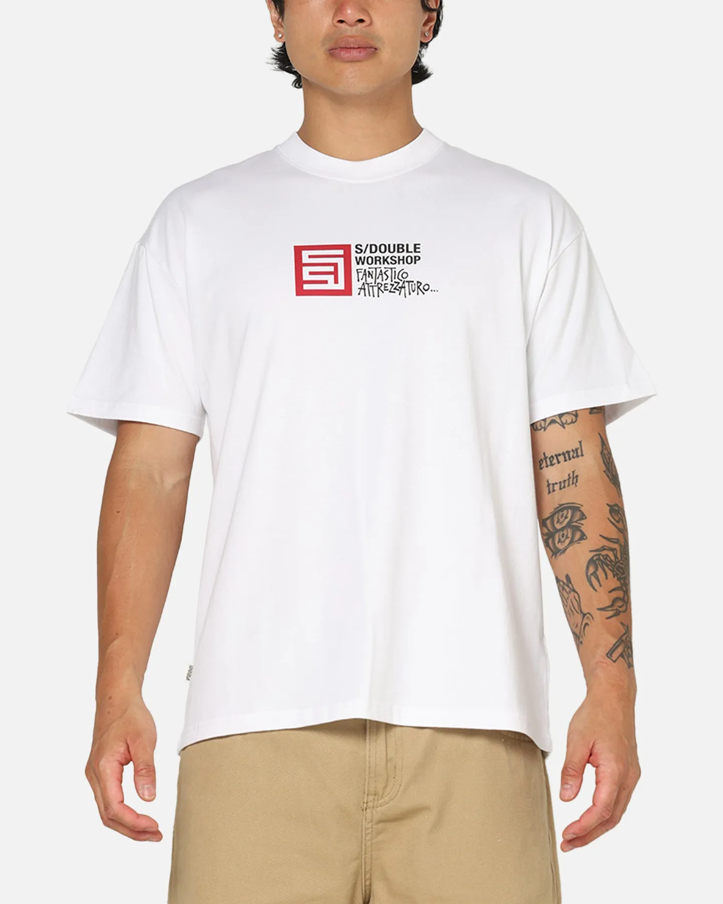 S Double Fantastico T-Shirt White sold by Culture Kings product image thumbnail 2