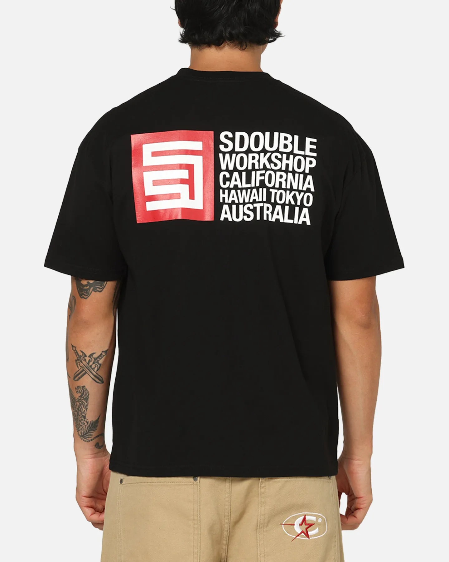 S Double City Cube T-Shirt Black sold by Culture Kings