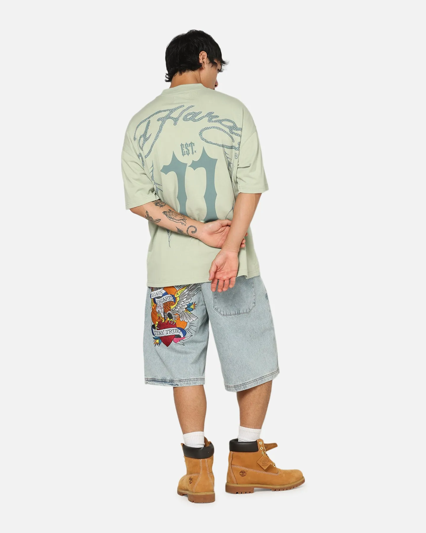 Ed Hardy Established 77 T-Shirt Sage sold by Culture Kings product image thumbnail 3