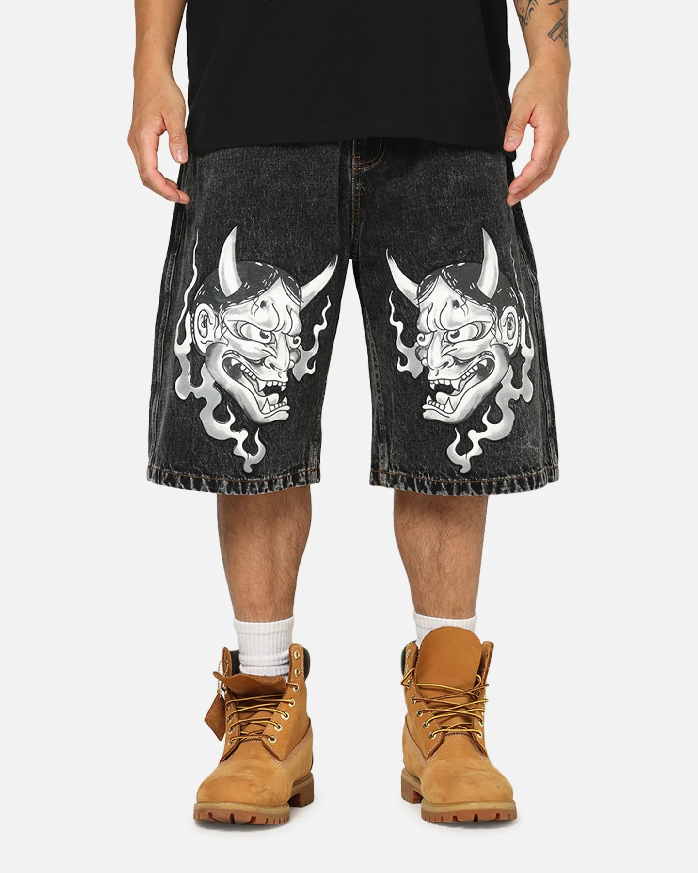 Ed Hardy Established 77 Denim Jorts Black sold by Culture Kings