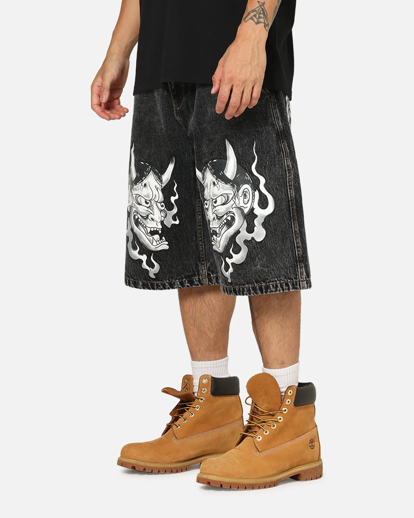 Ed Hardy Established 77 Denim Jorts Black sold by Culture Kings product image thumbnail 5