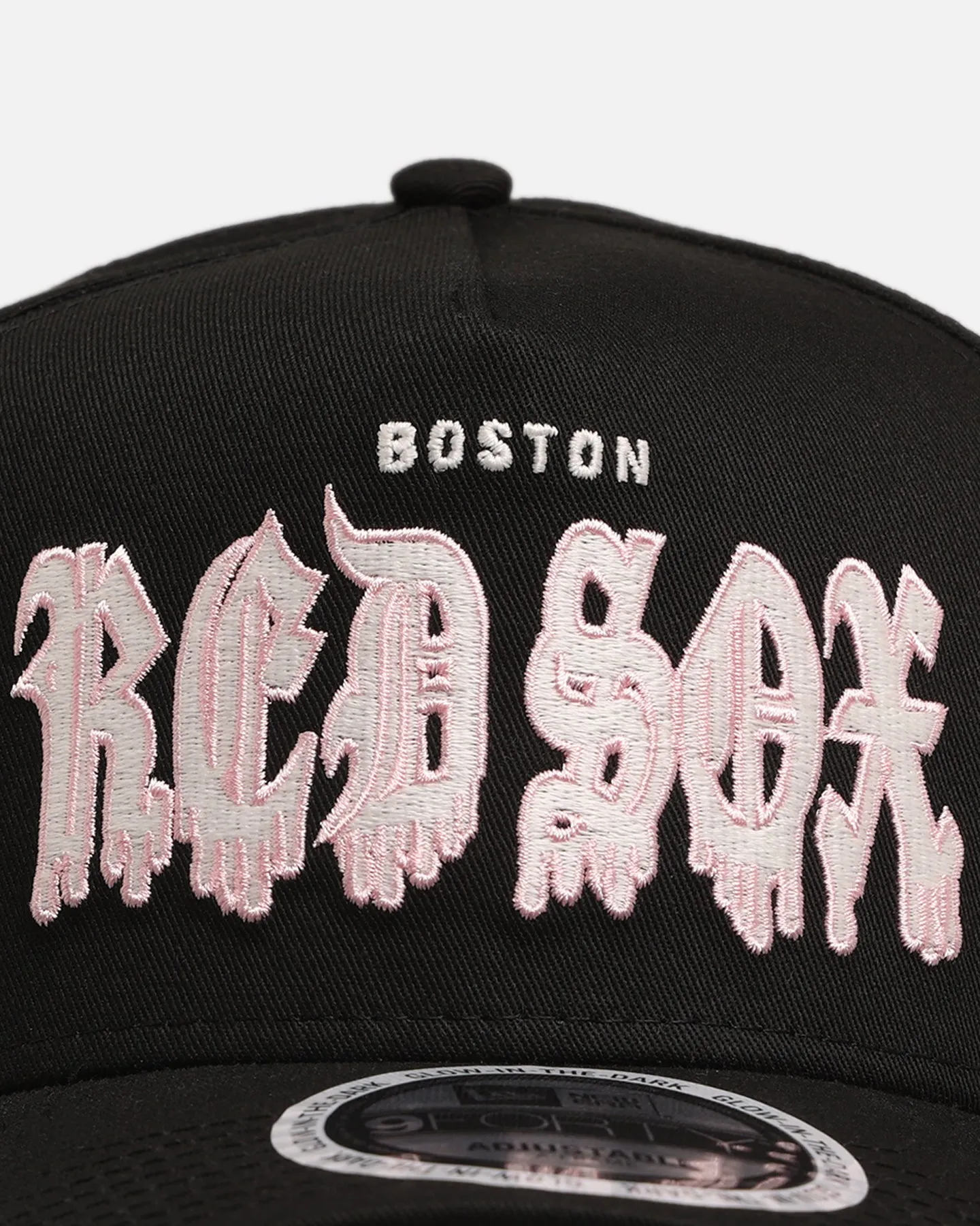 New Era Boston Red Sox 'Drip Glow Script' 9FORTY A-Frame Snapback Black/Pink sold by Culture Kings product image thumbnail 5