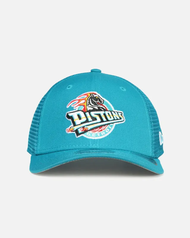 New Era Detroit Pistons 'HWC' 9SEVENTY Trucker Stretch Snapback Turquoise sold by Culture Kings