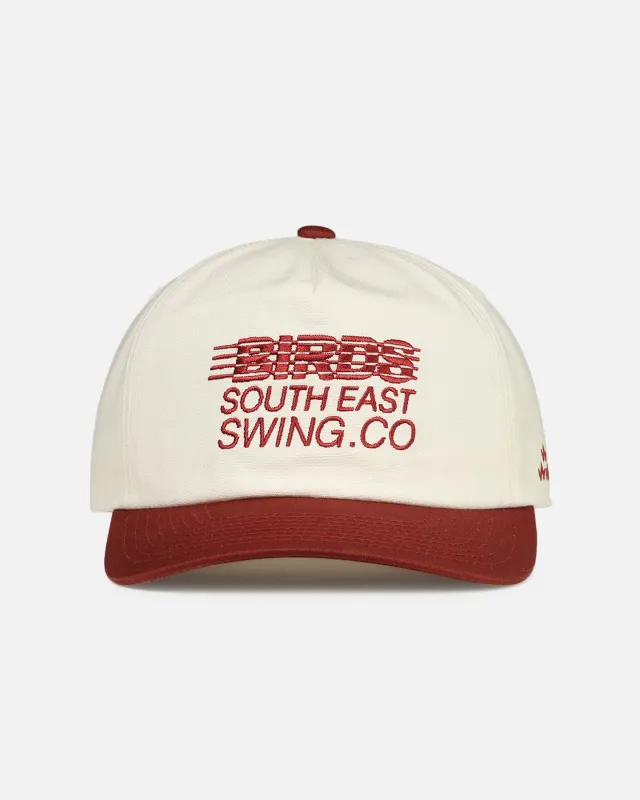 Birds Of Condor South East Panel Snapback Off White/Red made by Culture Kings