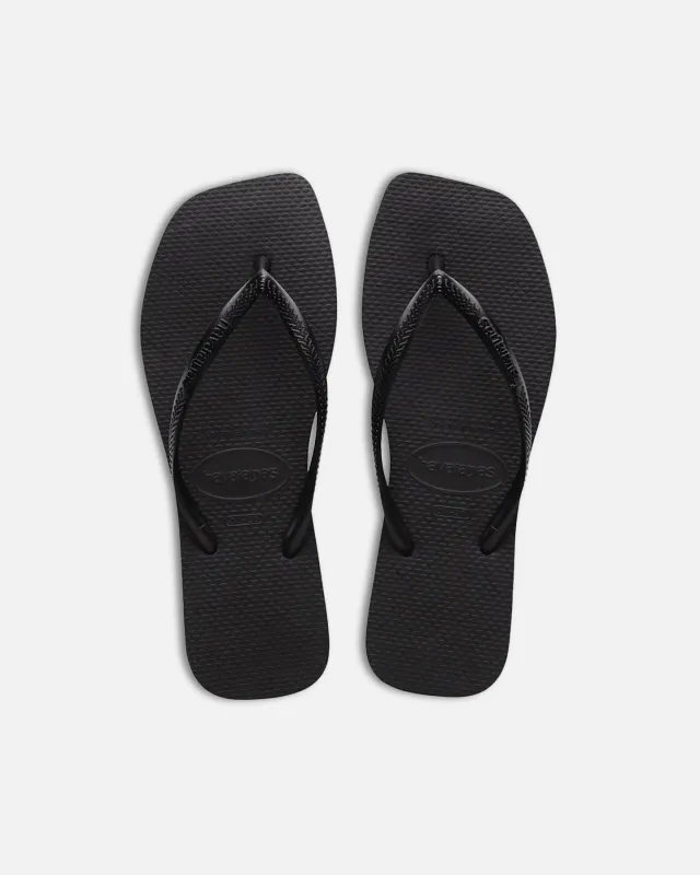 Havaianas Women's Slim Square Thongs Black sold by Culture Kings